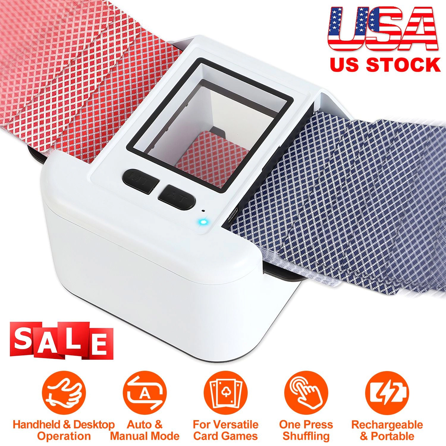 GBruno 2-Deck Rechargeable Automatic Card Shuffler