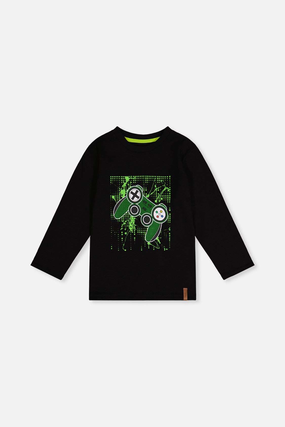 Deux par Boys Long Sleeve T-Shirt with Controller Graphic