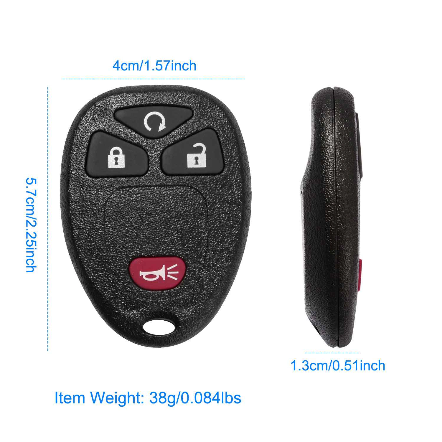 GBruno 2-Pack Keyless Entry Remote Key Fob Case