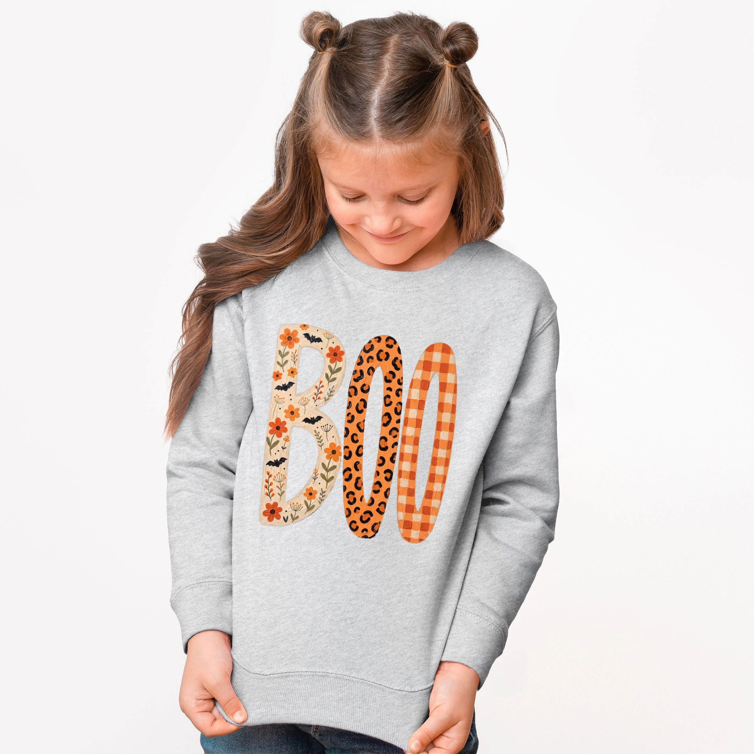 The Juniper Shop - Youth Graphic Sweatshirt Boo Tall Pattern