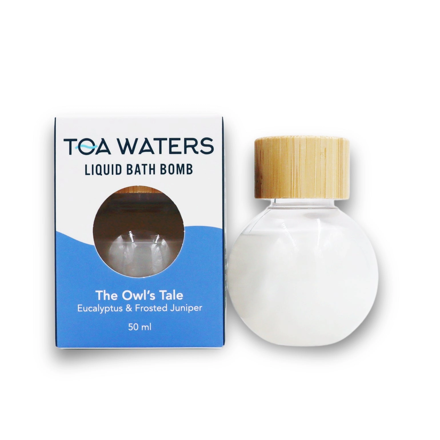 TOA Waters Unisex Liquid Bath Bomb The Owl's Tale - Eucalyptus, Vanilla, and Frosted Juniper