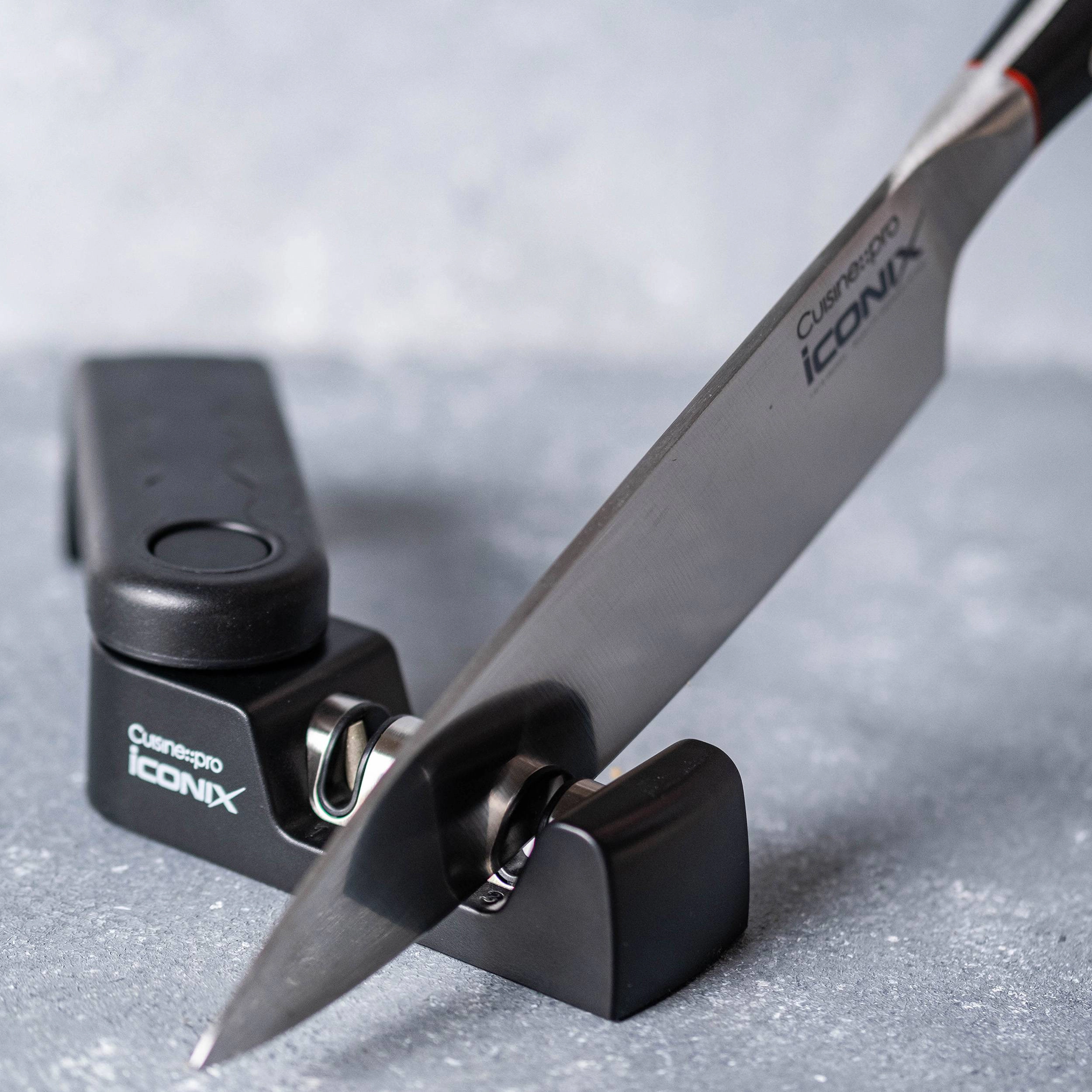 Cuisine::pro® iconiX® Foldable 3 Step Knife Sharpener