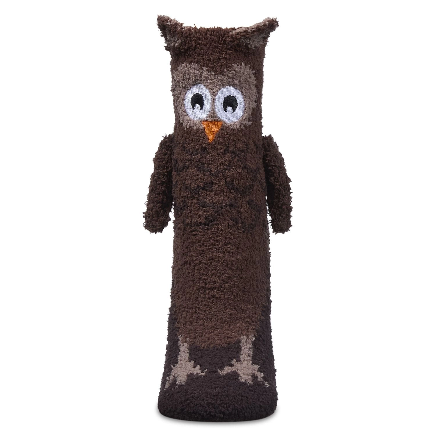 MeMoi Women's Owl Embellished Plush Crew Socks