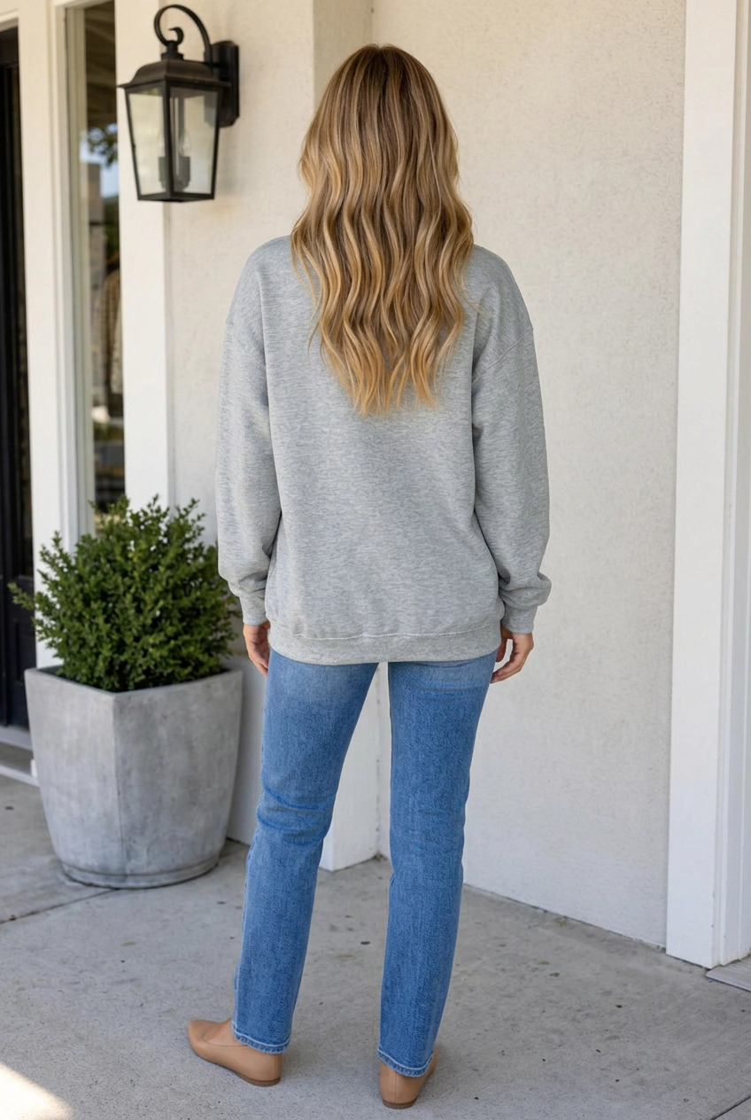 Threaded Pear Women's Anastacia Pumpkin Season Oversized Pullover