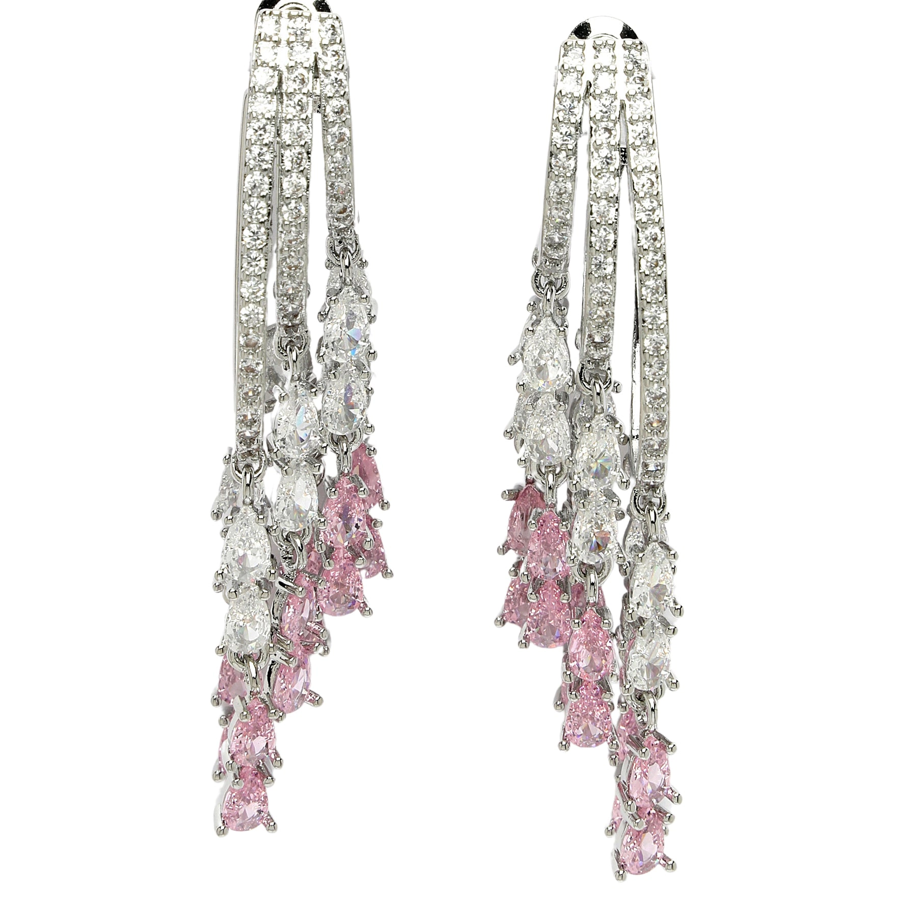 AGP PARIS Womens Diva Zirconia Drop Earrings