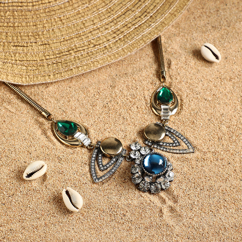 SOHI Women's Charlotte Statement Necklace