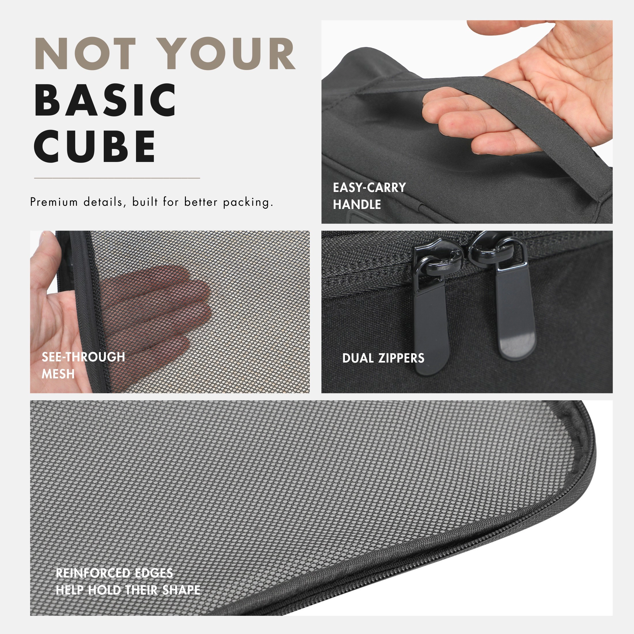 Hynes Eagle Unisex Structured Packing Cube Set