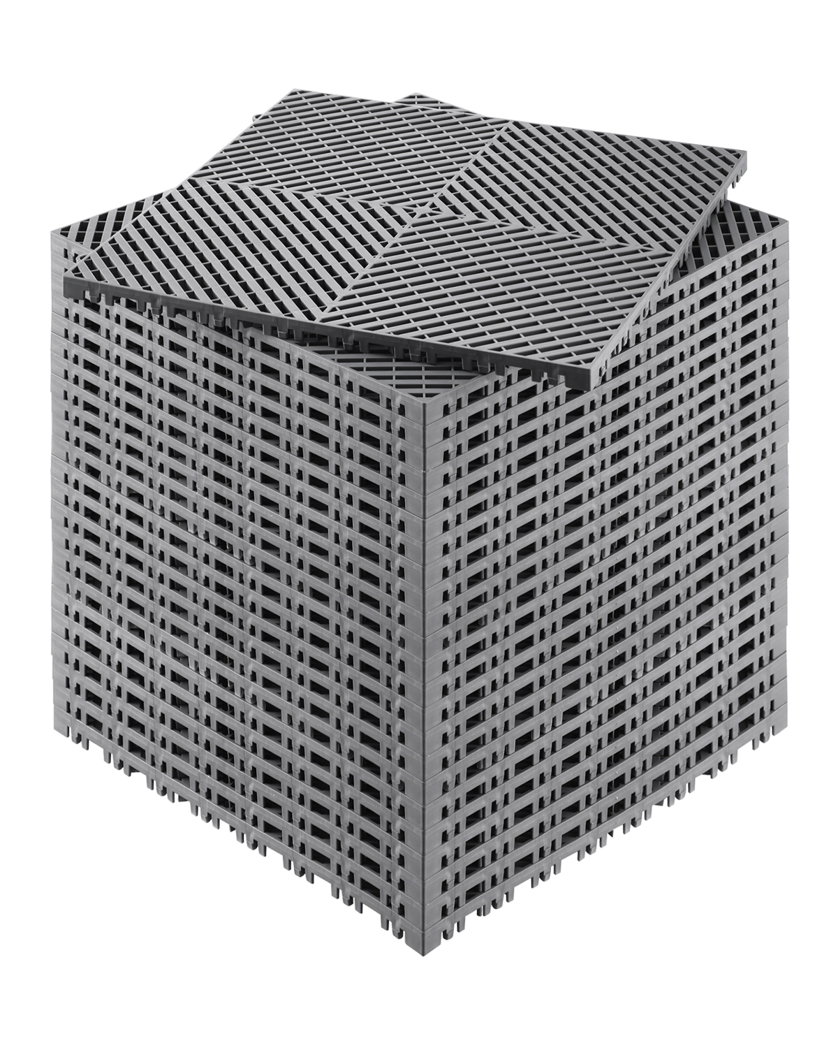 HONGGE Interlocking Drainage Mat Modular Interlocking Cushion Splicing Drainage Mats Non-Slip PP Drainage Floor Tile