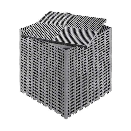 HONGGE Interlocking Drainage Mat Modular Interlocking Cushion Splicing Drainage Mats Non-Slip PP Drainage Floor Tile