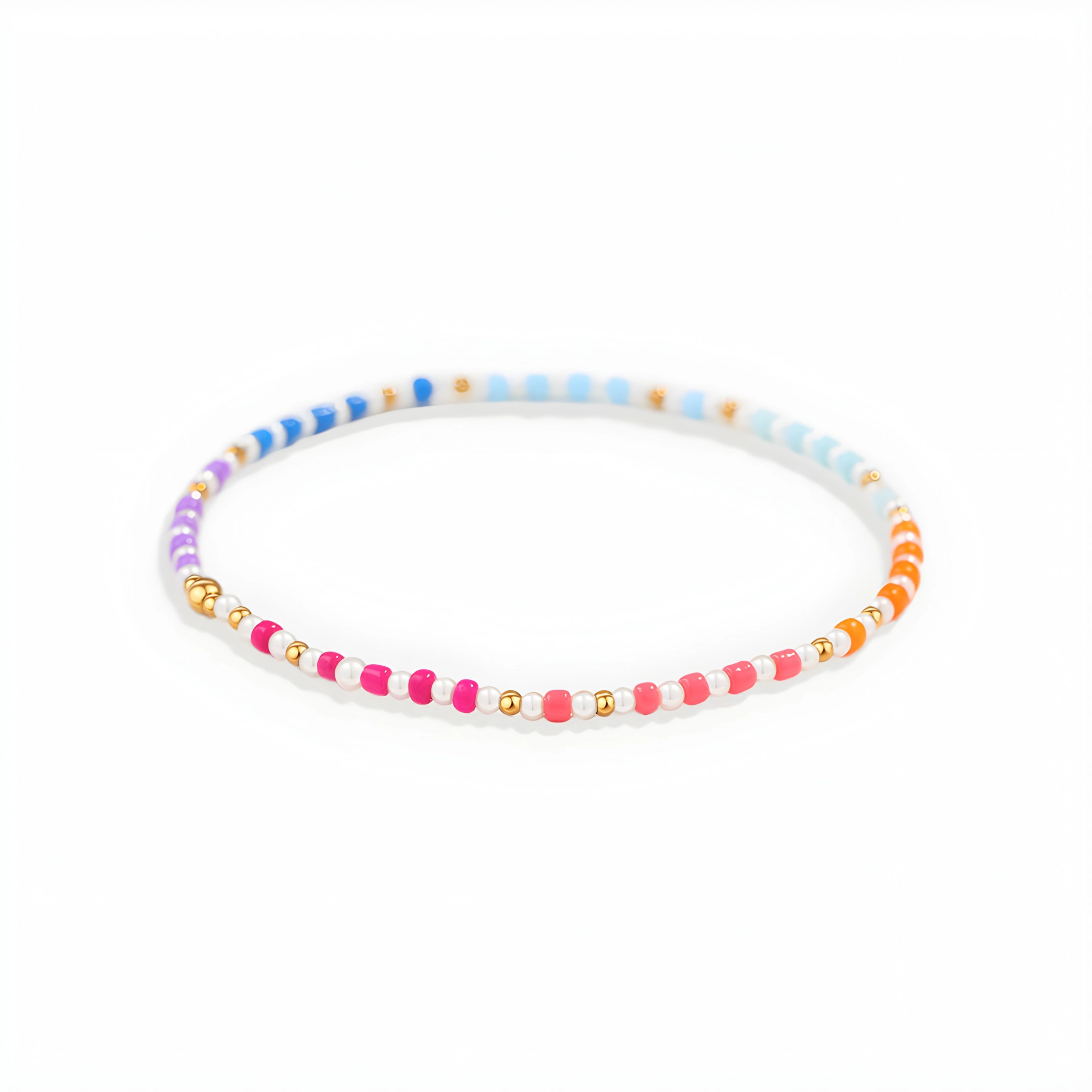 Mint & Lily Women's Summer Beaded Bracelet Stacking Set
