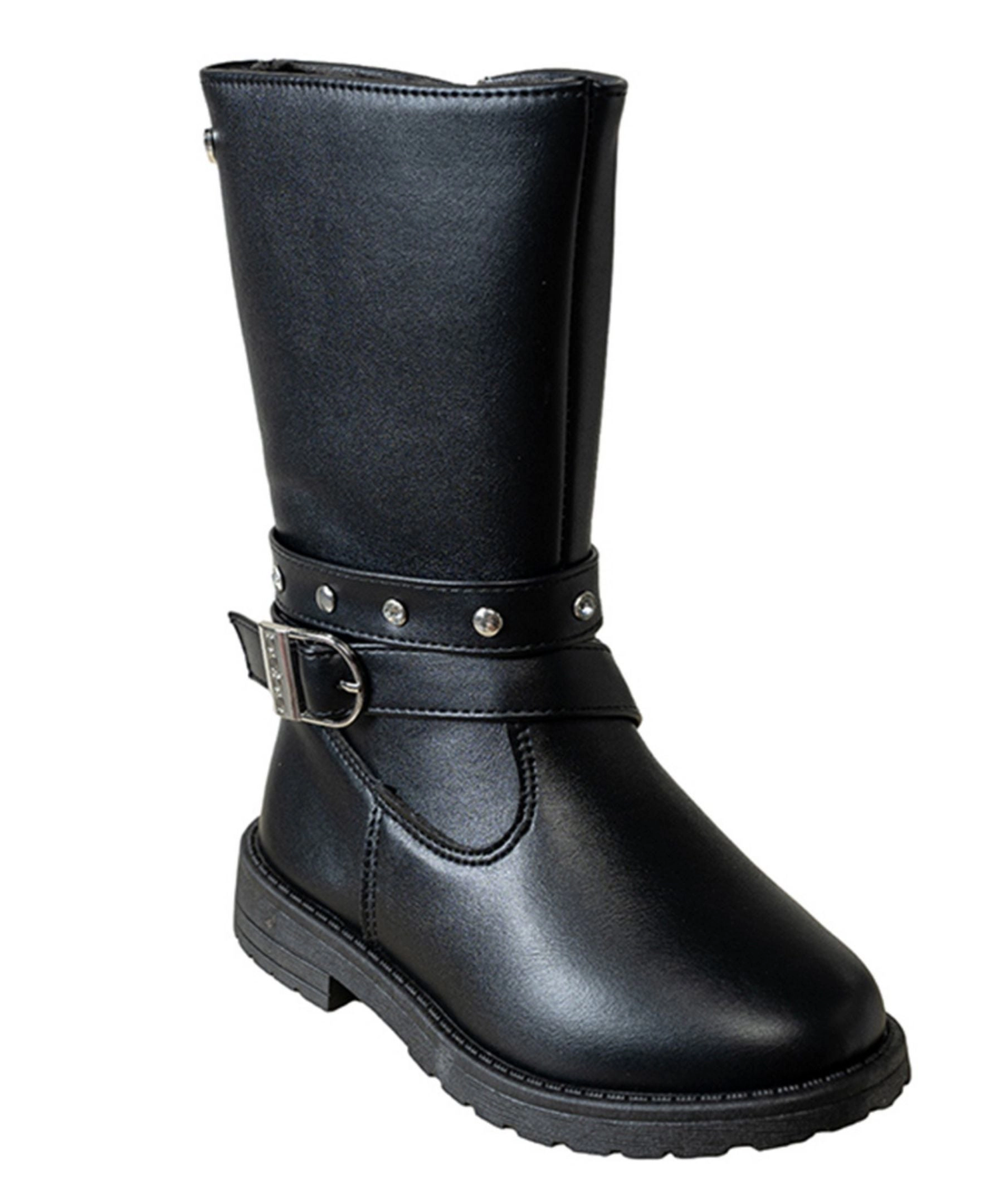 Bebe Girl's Toddler Rider Boot with Heart Buckle