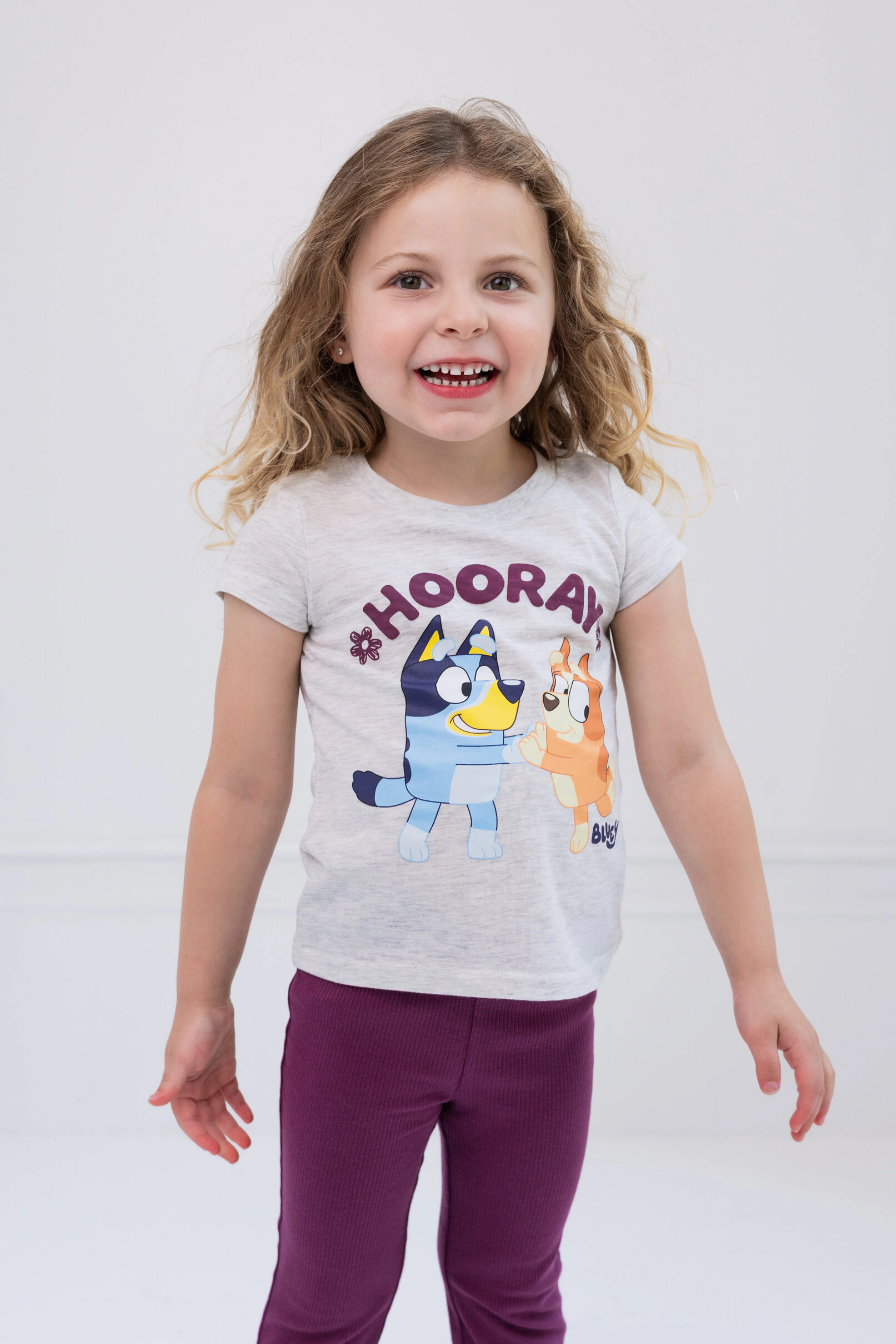 Bluey Girls' Zip-Up Jacket and Pants Set