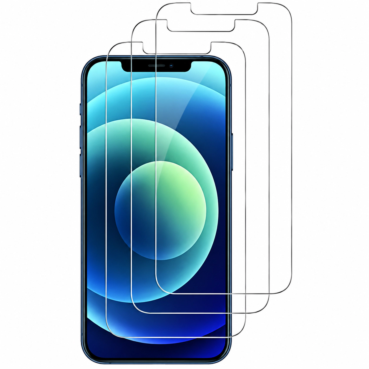 Qixxronics (3-Pack) Screen Protector for iPhone 12 Pro Max (6.7 inch), Tempered Glass, Anti-Scratch, Anti-Fingerprint