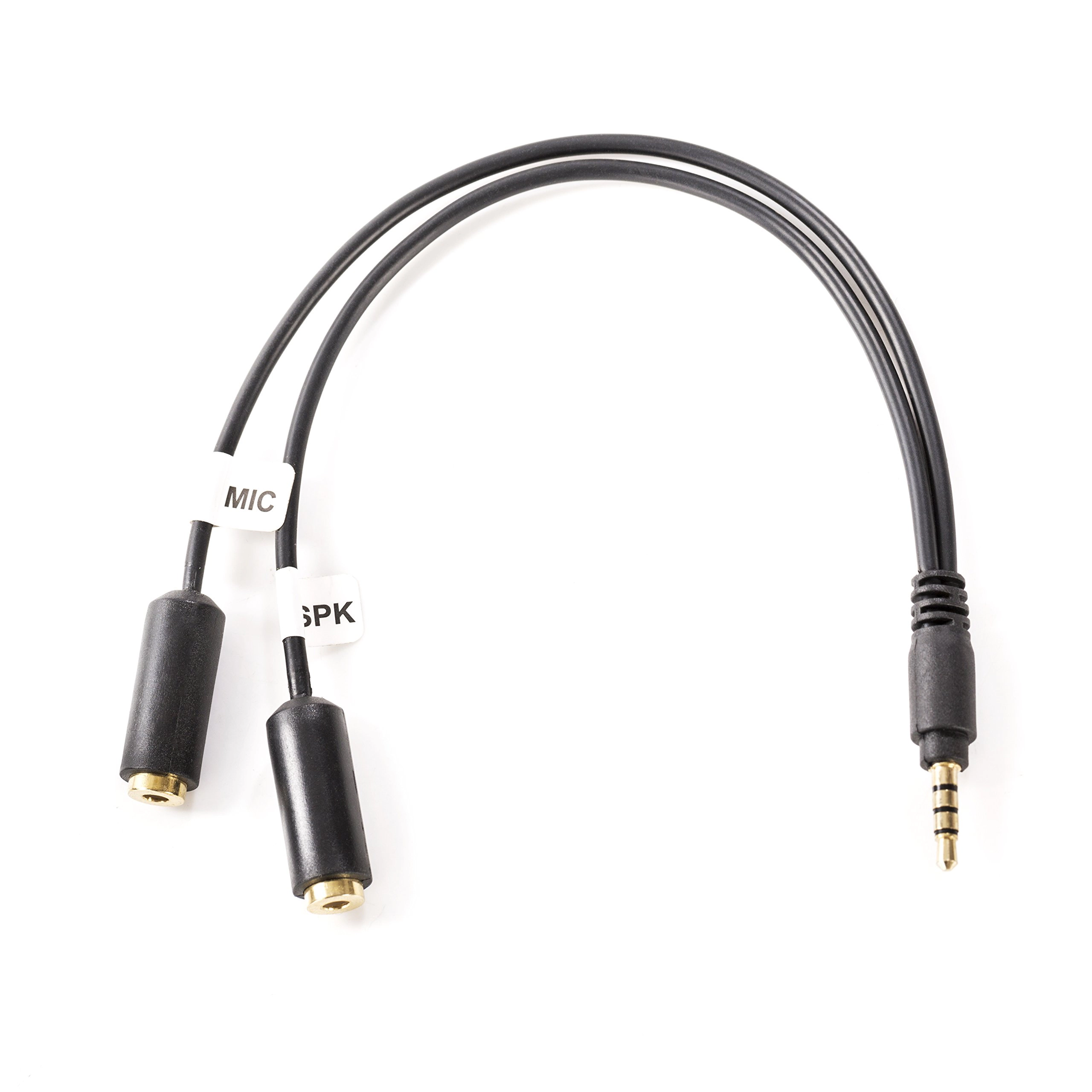 Movo TCB1 3.5mm TRS (Female) Microphone to TRRS (Male) Smartphone Adapter