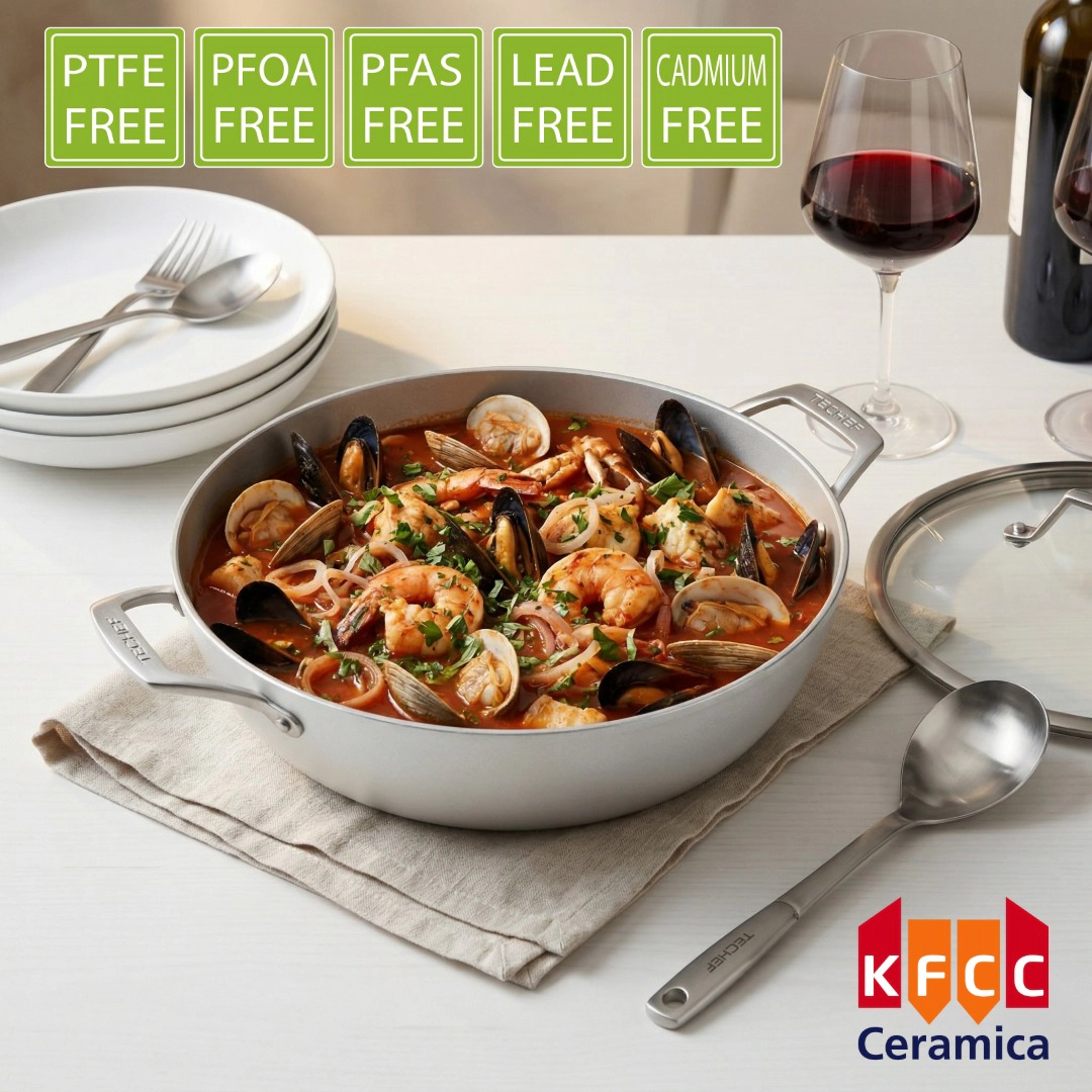TECHEF - CeraTerra - 5 Quart Chef Pan