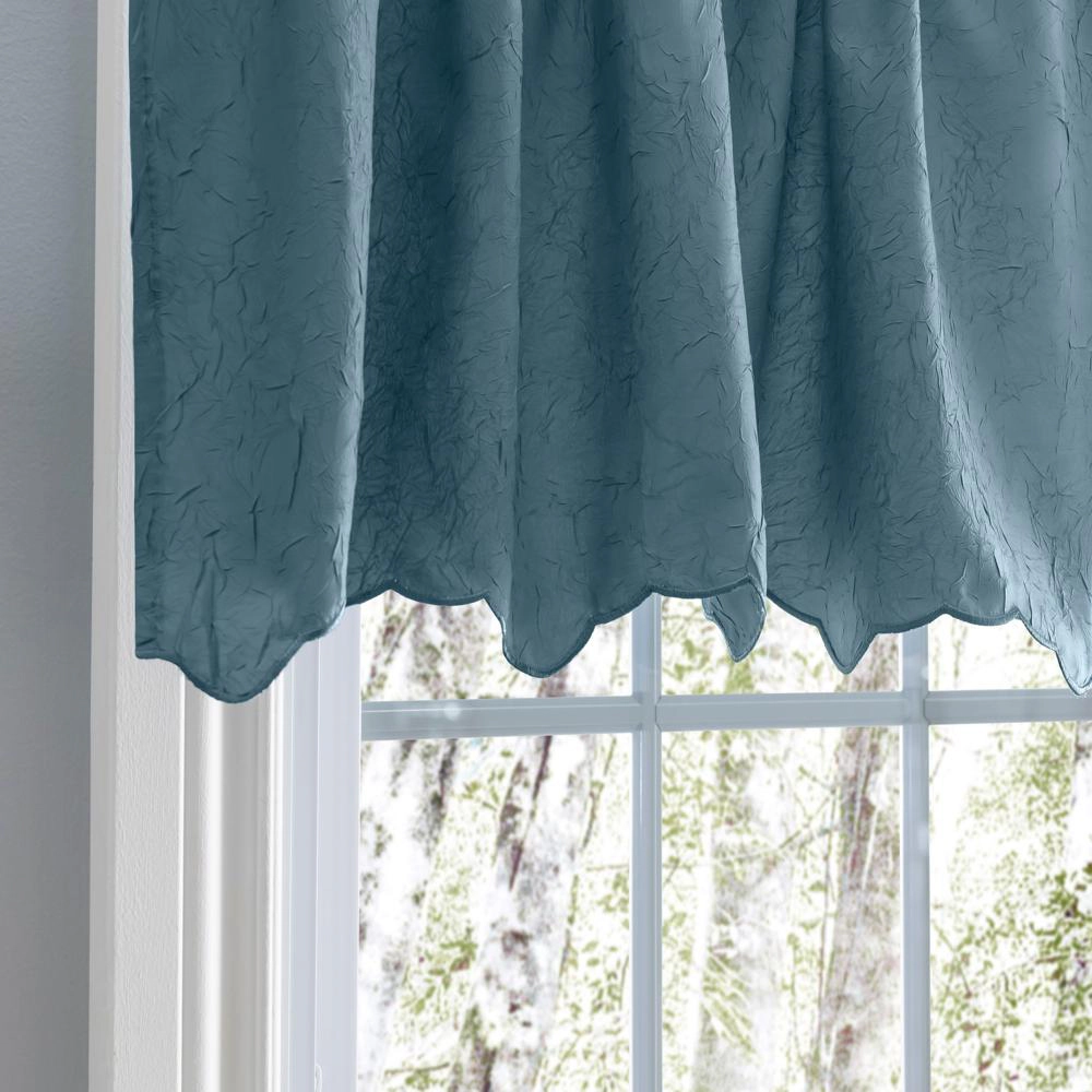 Ellis Curtain Portland Crushed Taffeta Rod Pocket Valance - 48x15