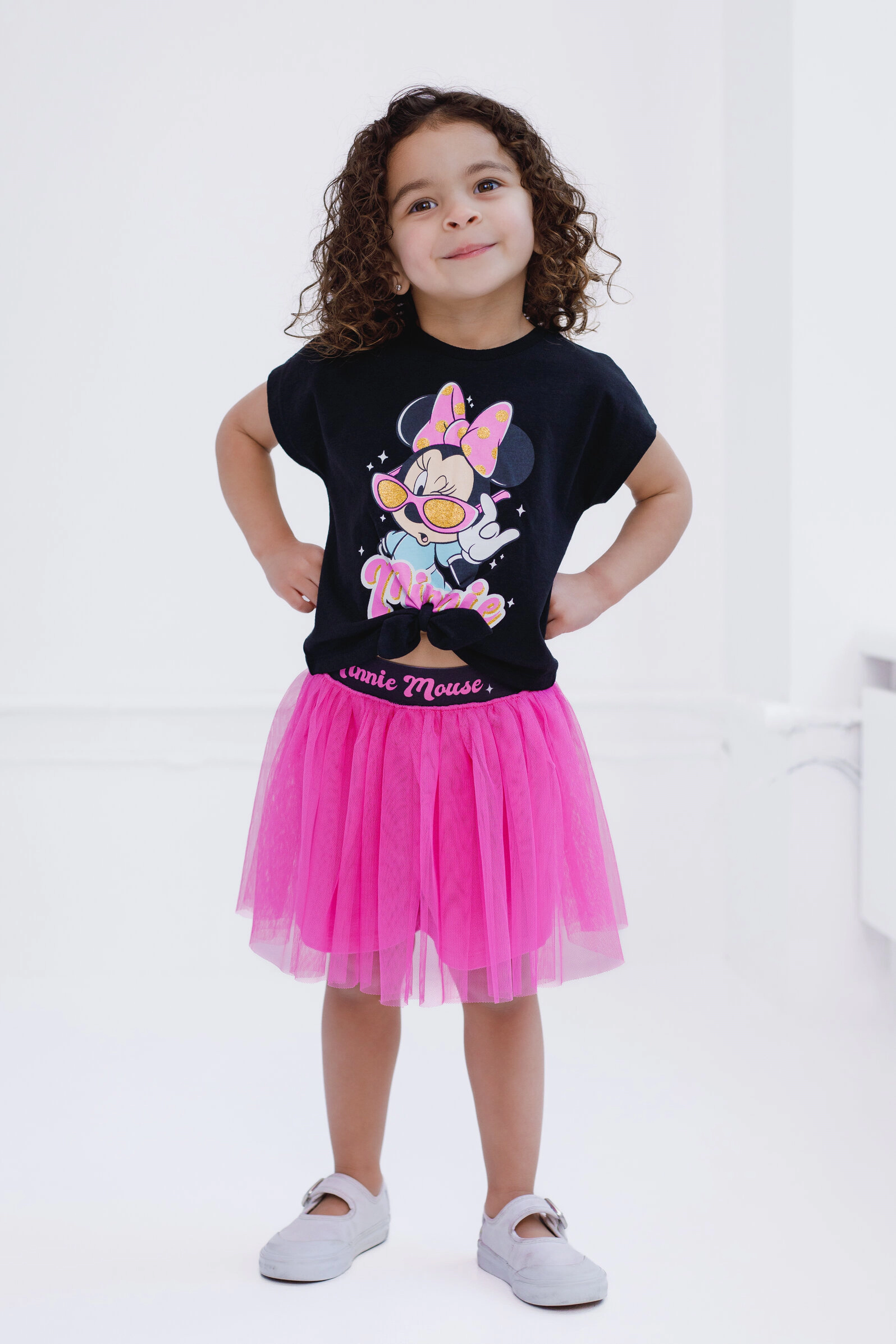 Disney Girls' 2-Piece T-Shirt and Tutu Skort Set