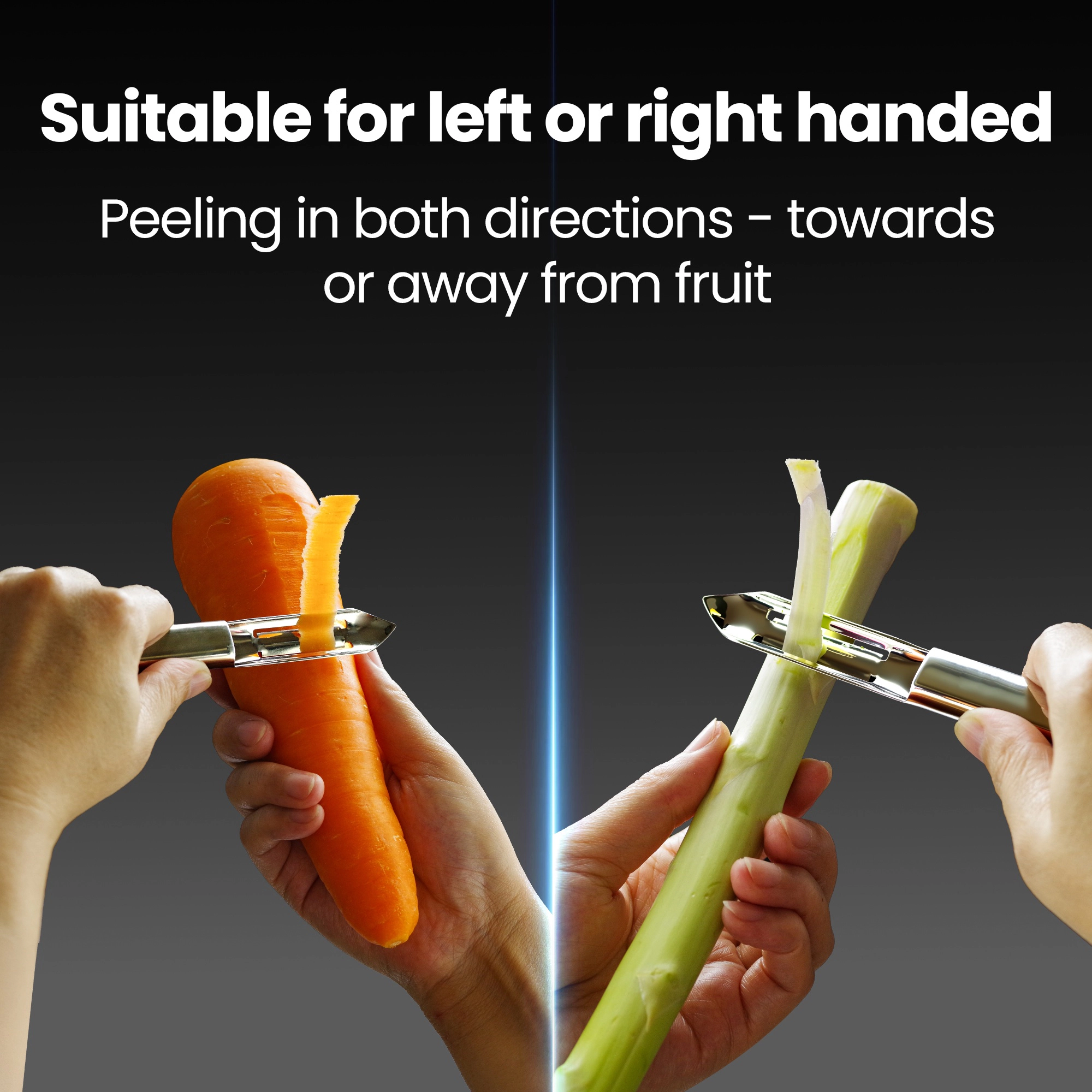 Gourmet Easy Vegetable Peeler, Orange Peeler, Stainless Steel Carrot Peeler