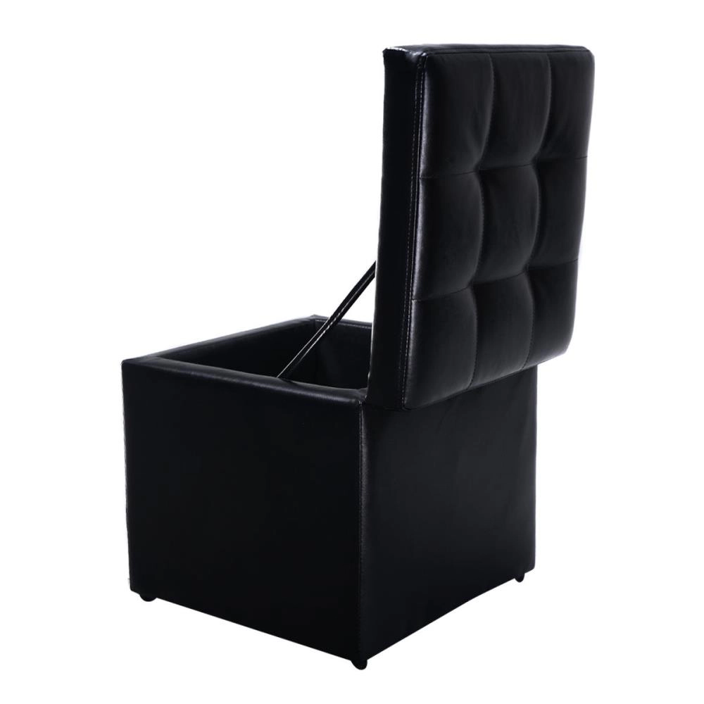 Hivvago Foldable Cube Ottoman Pouffe Storage Seat