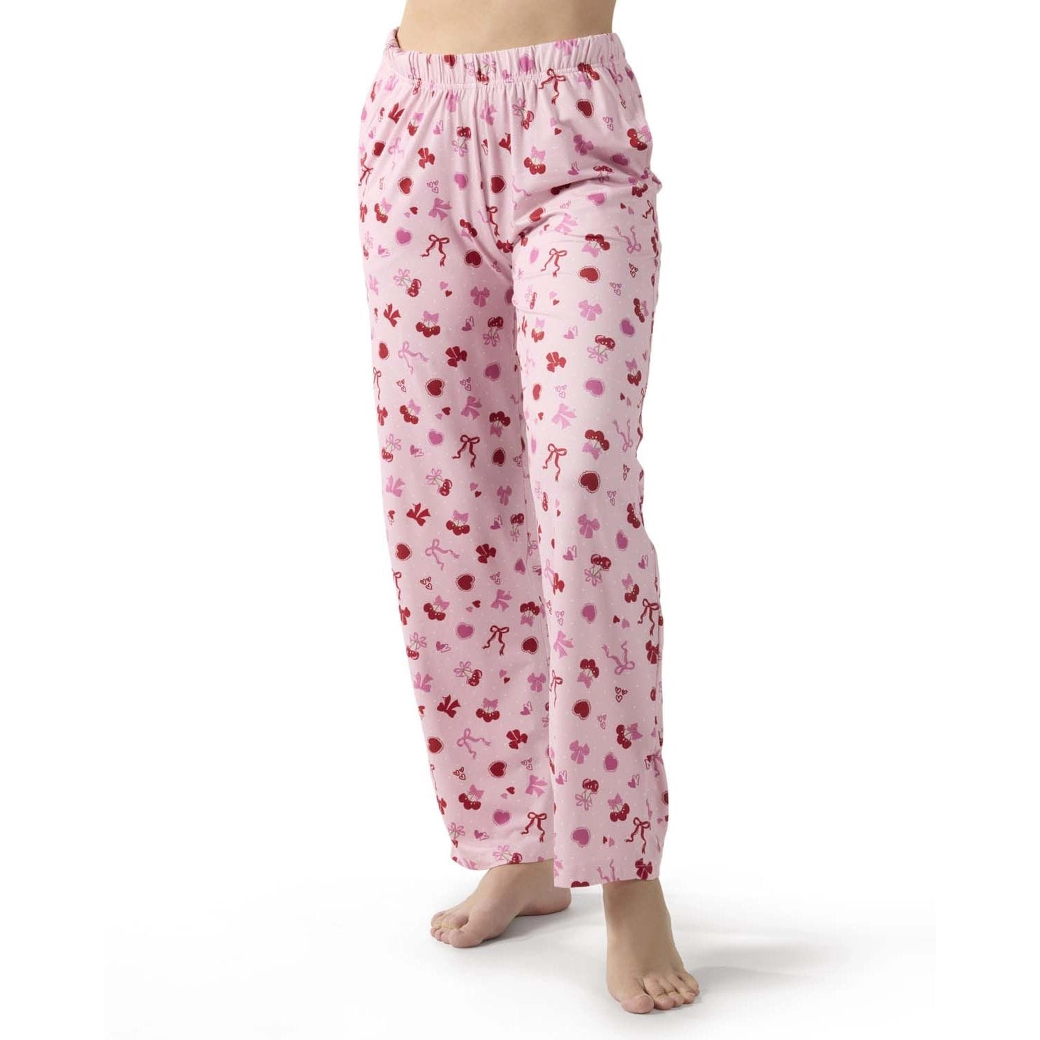 MeMoi Women's "Cherry & Bows" Pull-On PJ Pant Bag