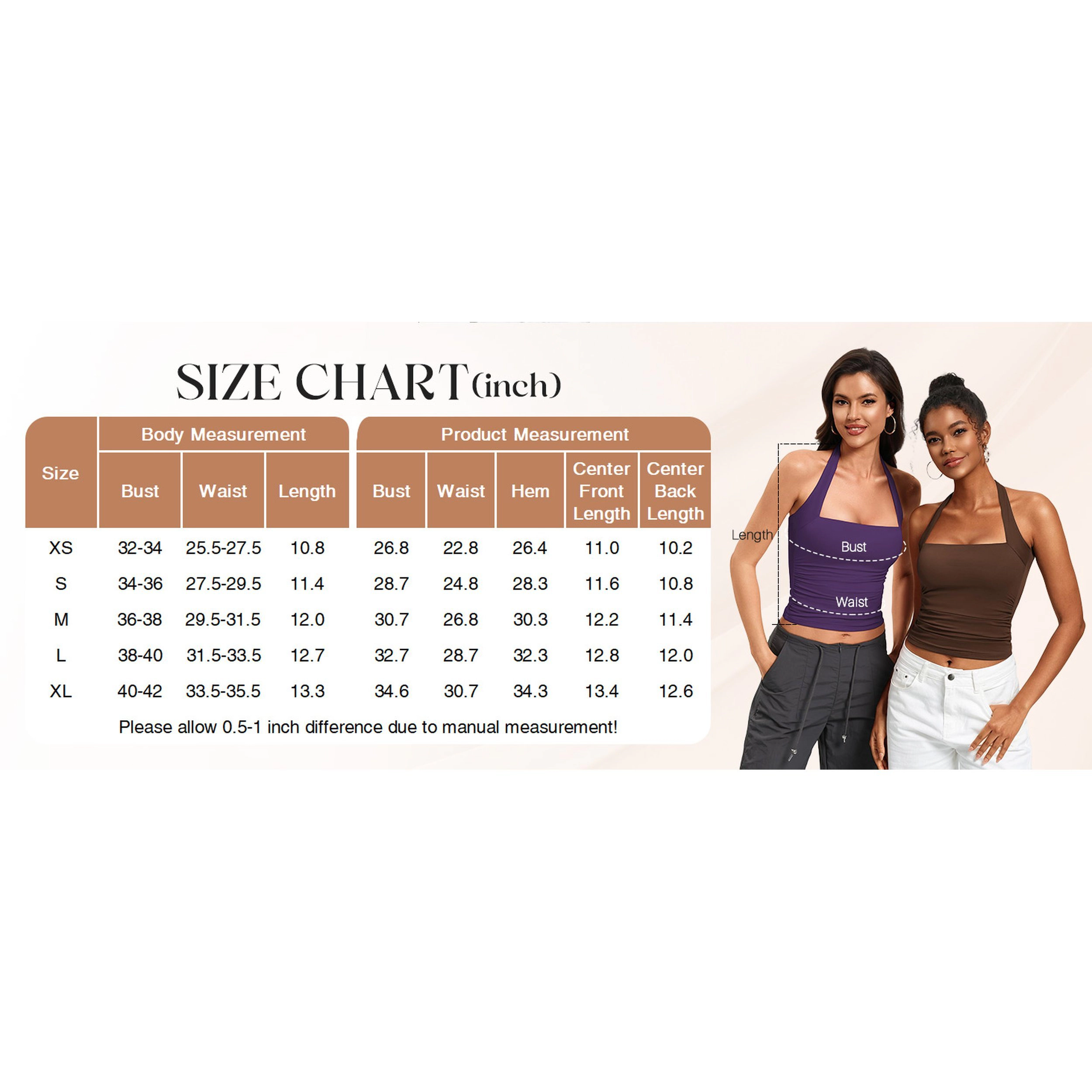 Avidlove Women's Square Neck Halter Ruched Waist Double Layer Tank Top