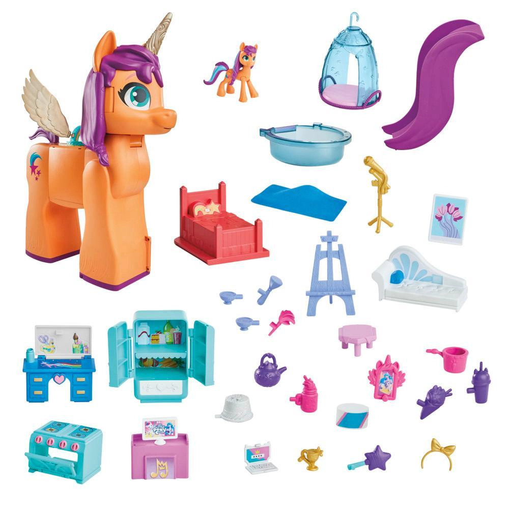 Sunny's Playset Reveal, 25-Inch-Tall Transforming Doll Playsets and Interactive Toys for 5 Year Old