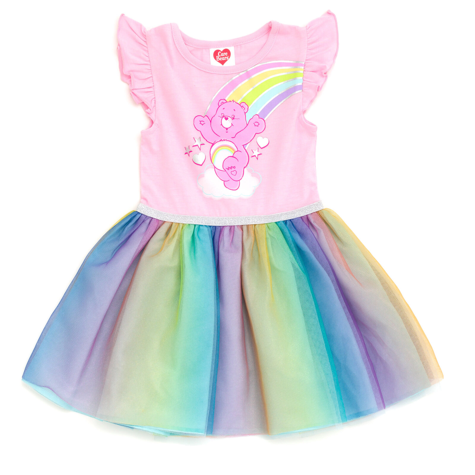 Care Bears Cheer Bear Girls' Sleeveless Tutu Dress