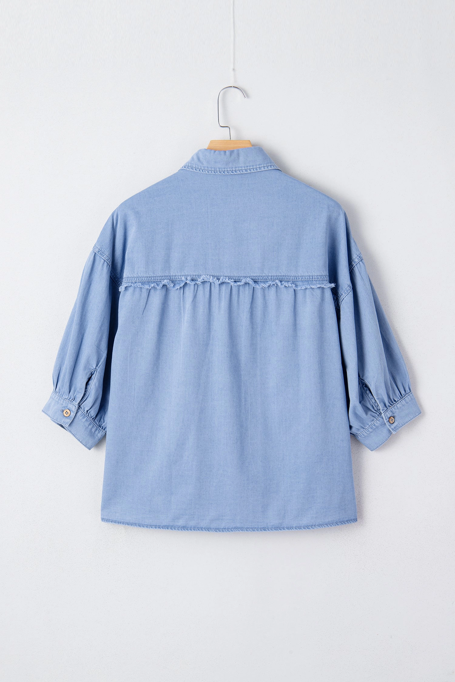 Threaded Pear Londyn Bracelet Sleeve Chambray Shirt