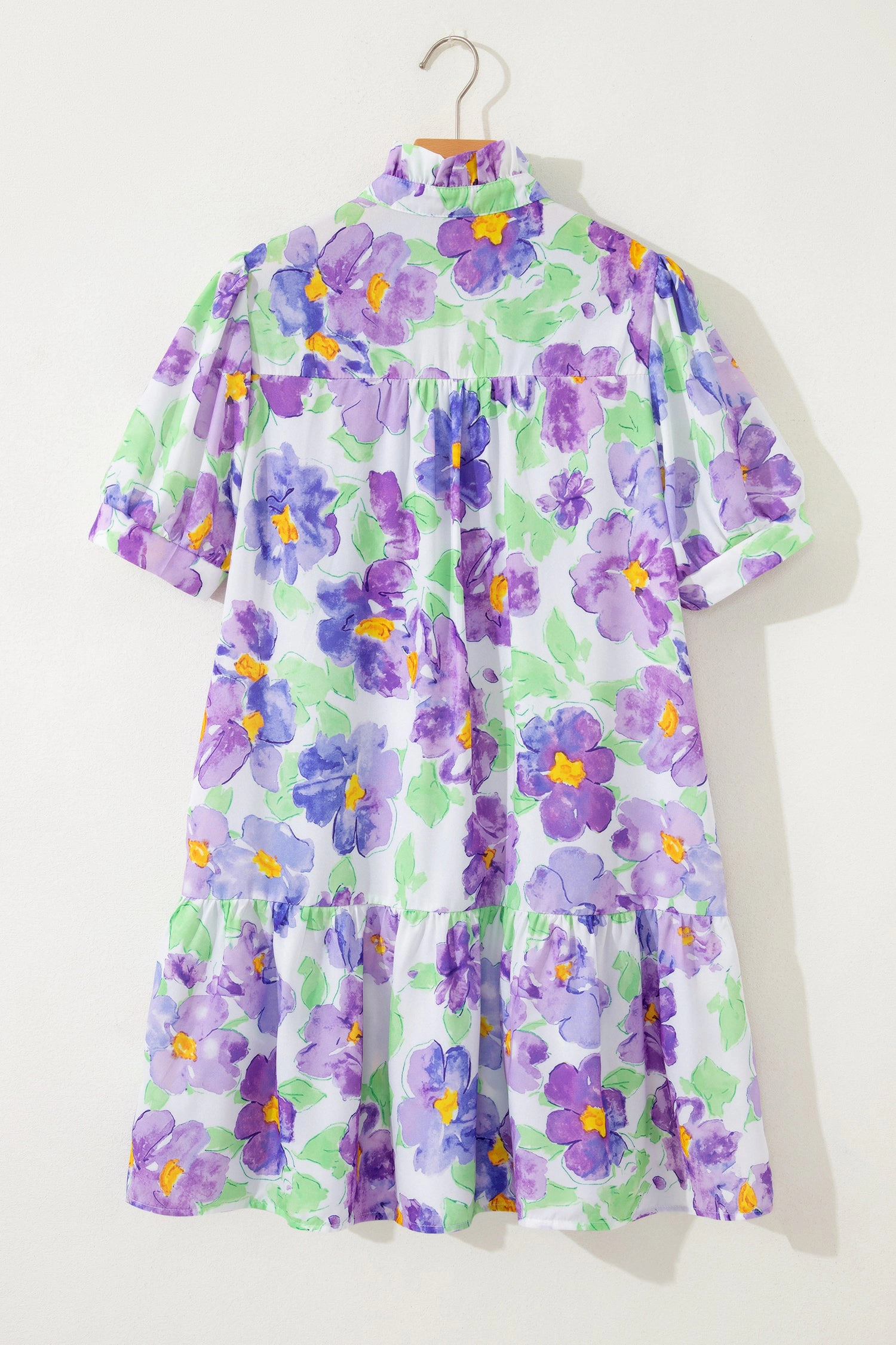 Threaded Pear Penelope Tiered Ruffle Mini Dress