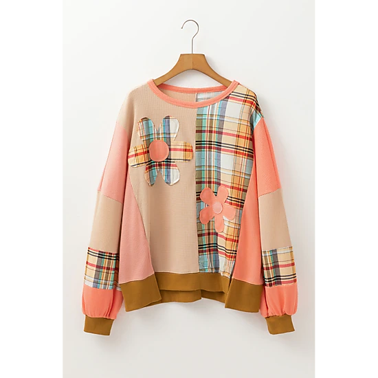 Threaded Pear Women's Mia Side Slits Loose Sweatshirt