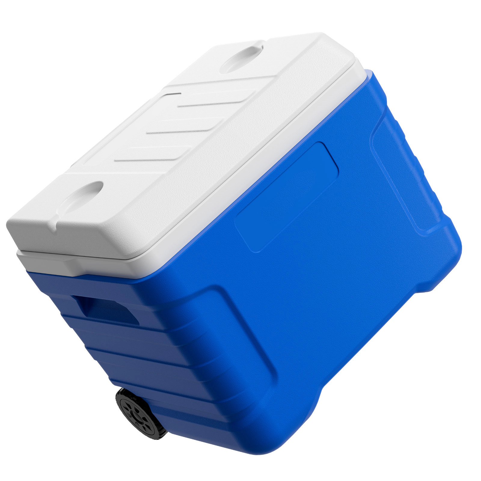HONGGE 45-Quart Rolling Hard Cooler with Wheels, Leak-Resistant Ice Chest Holds 50 Cans for Camping and Grilling