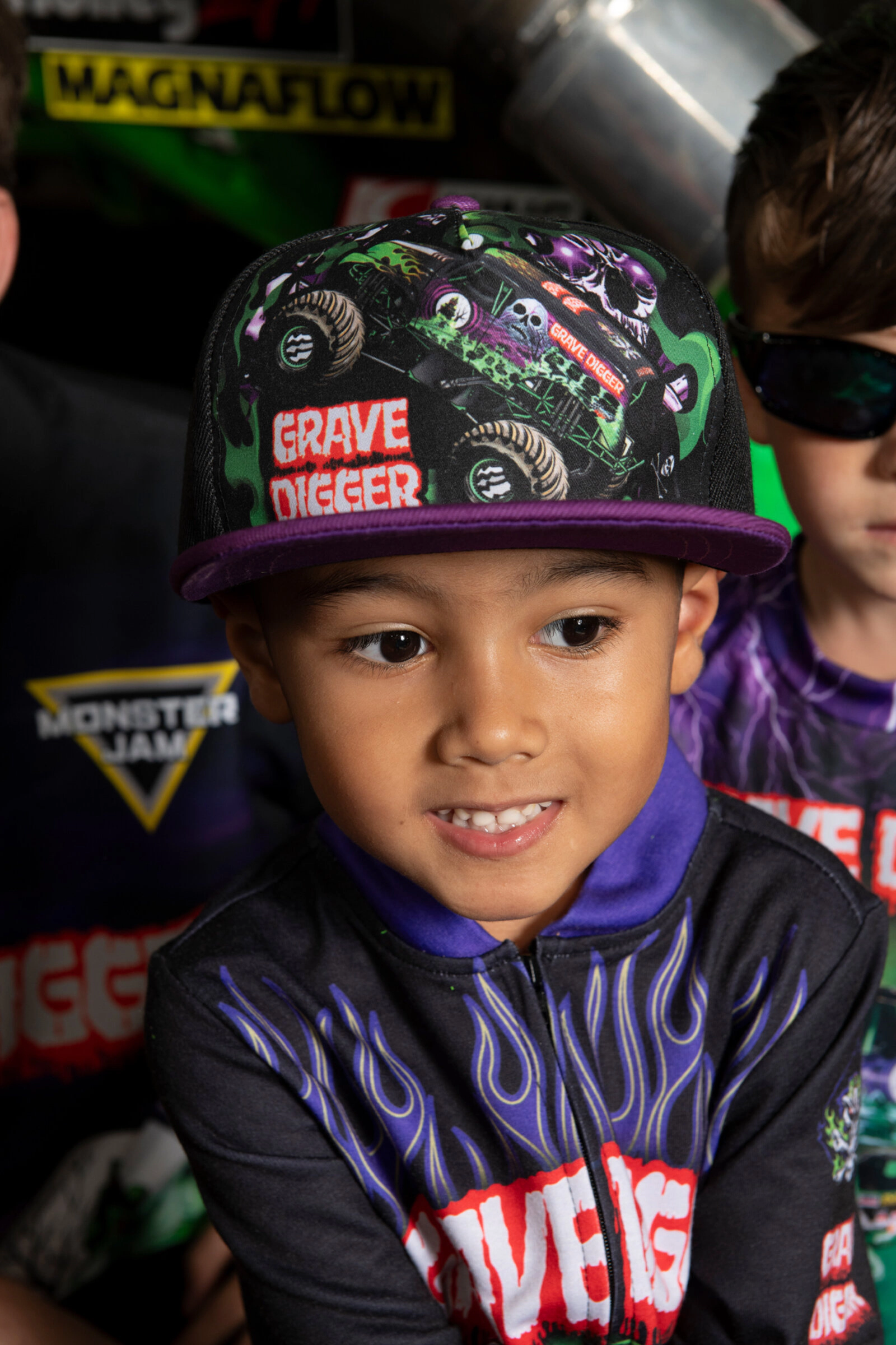 Monster Jam Grave Digger Boys' Strapback Baseball Cap