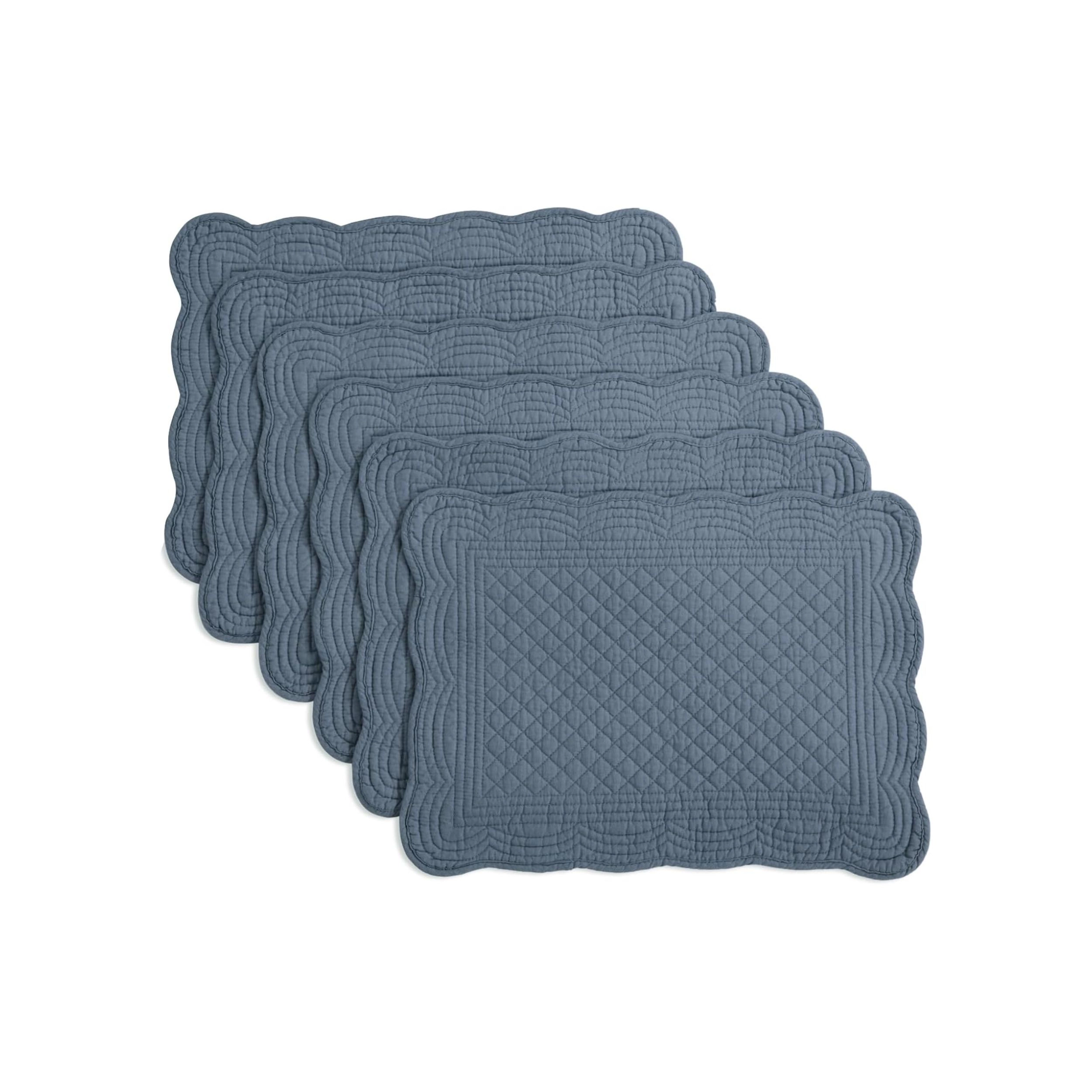 Stock Preferred Pack of 6 Cotton Washable Rectangular Placemats 13x18 Inch