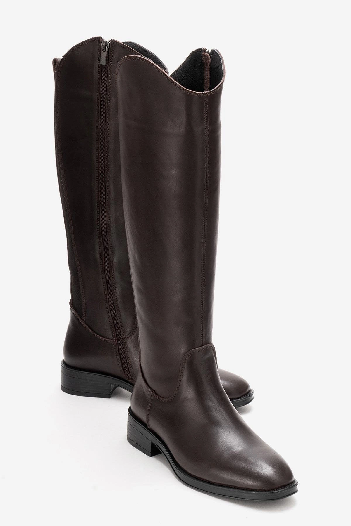 Forever & Always Womens Ruiz Leather Knee High Boots