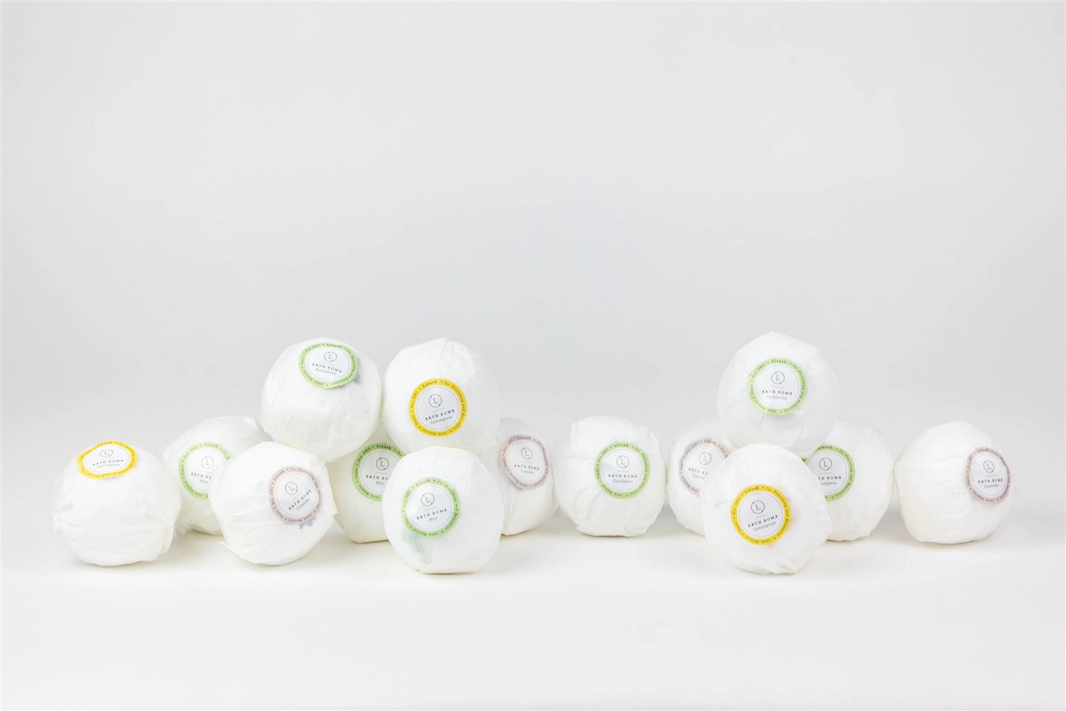 Lizush  Bath Bombs Gift Box, Set of 14 Handmade 100% Natural Bath Bombs