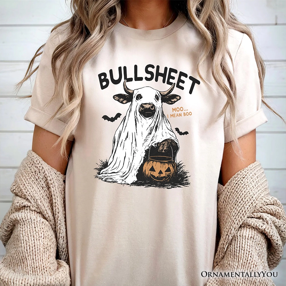 OrnamentallyYou Unisex Bullsheet Halloween Bull T-Shirt