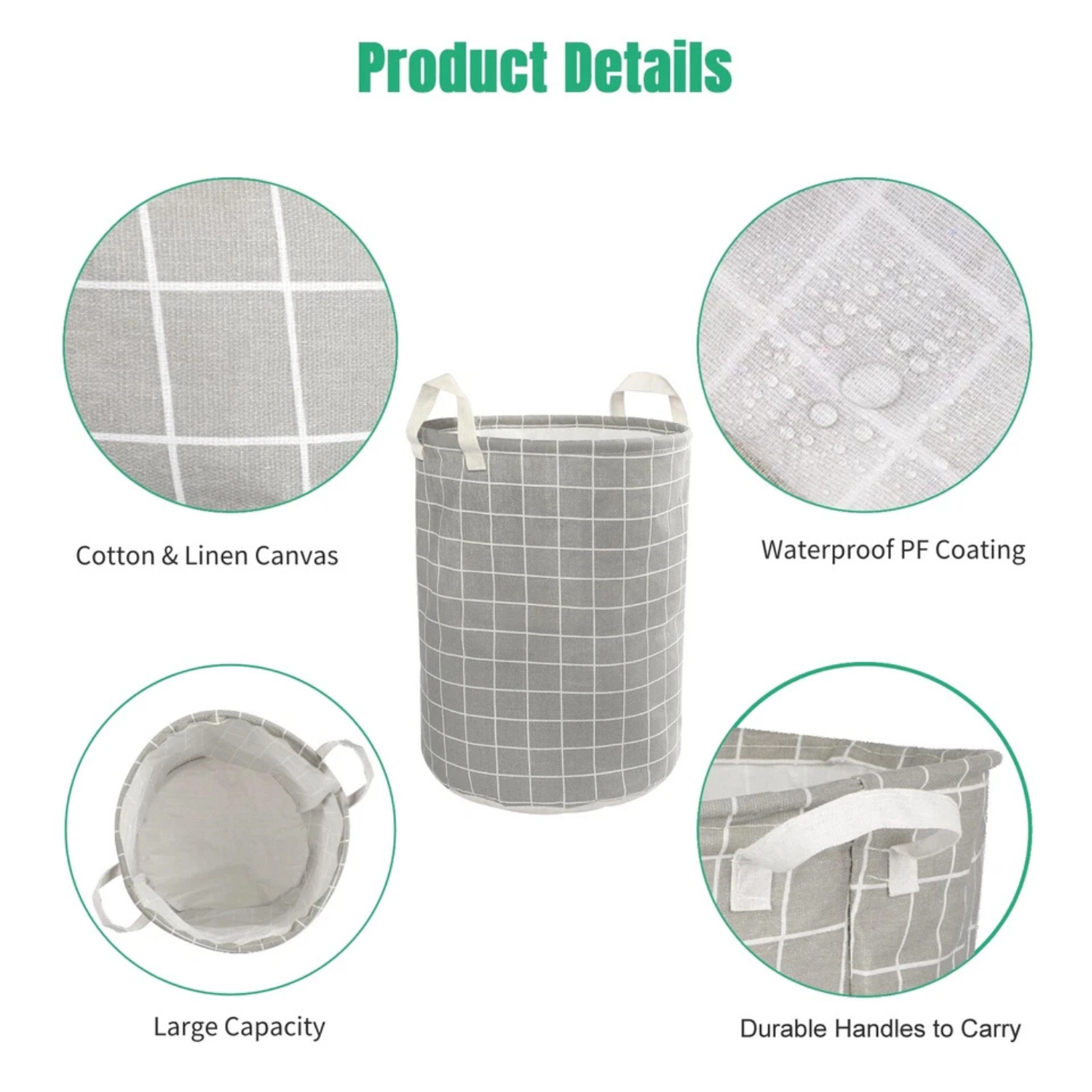 SS Design Large Foldable Storage Laundry Hamper, Dirty Clothes Basket, Wash Bag Organizer