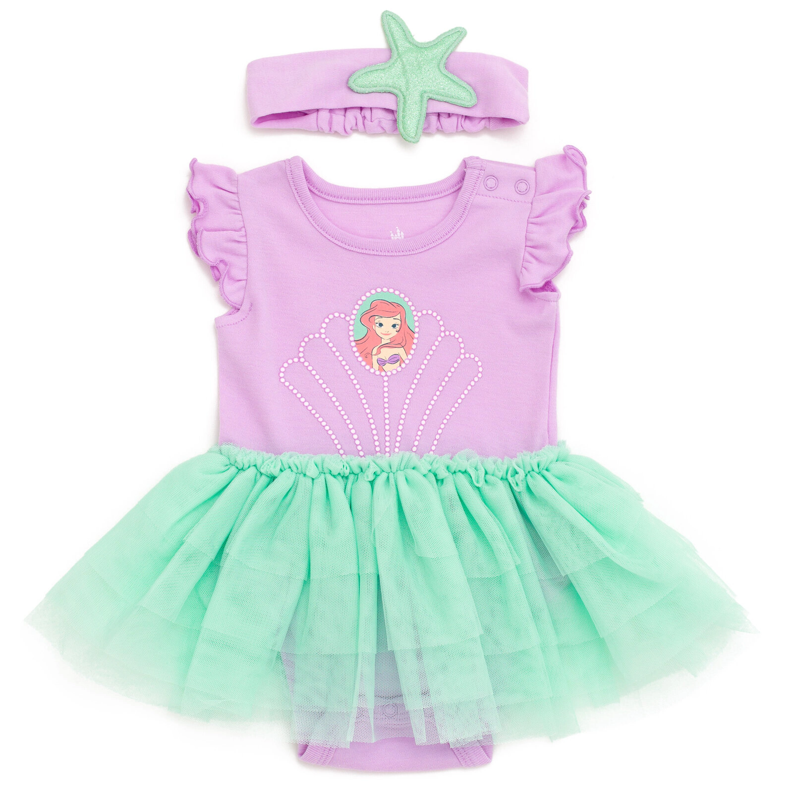 Disney Baby Girls' Cosplay 2-Piece Tutu Bodysuit and Headband Set