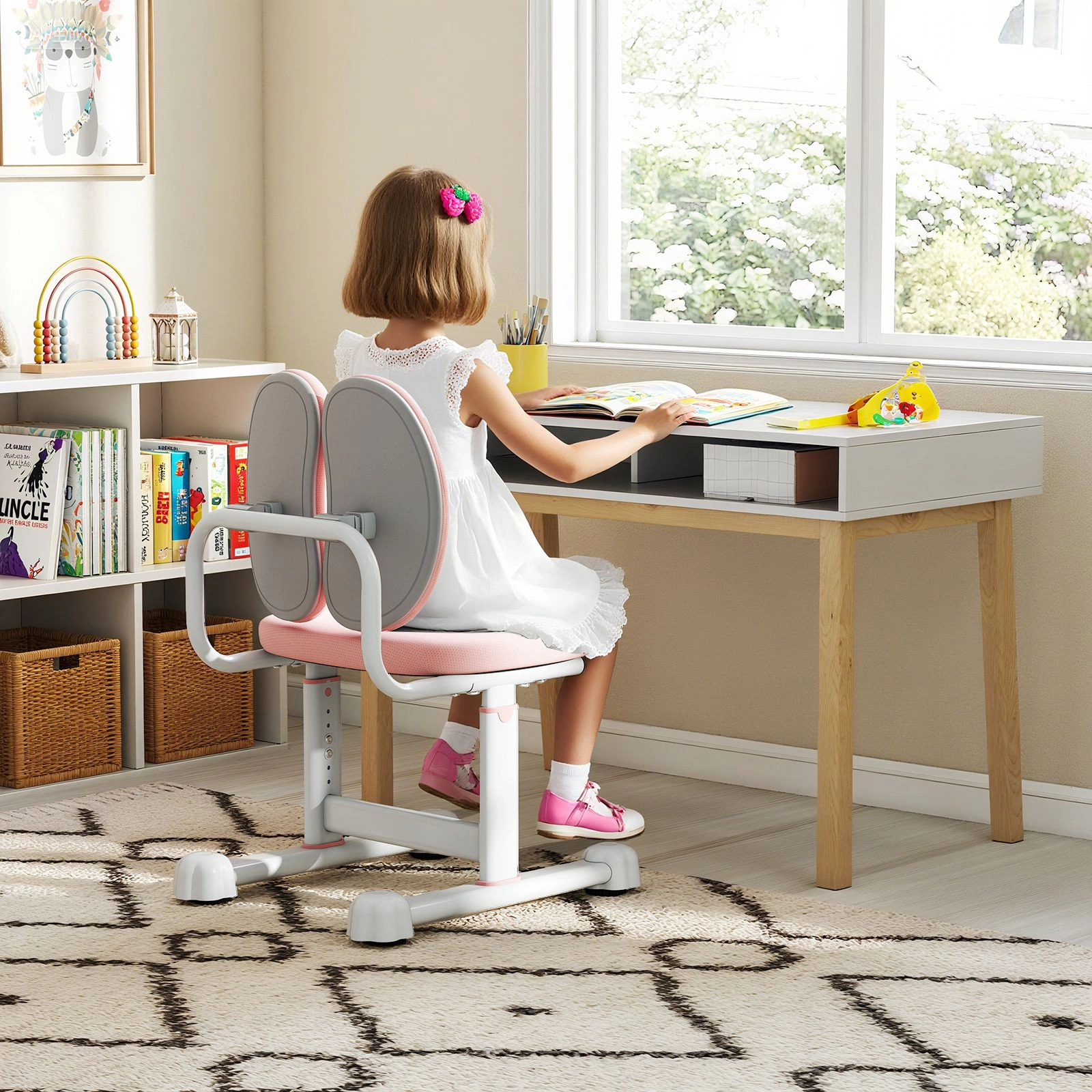 SlickBlue Adjustable Kids Desk Chair Ergonomic Study Chair
