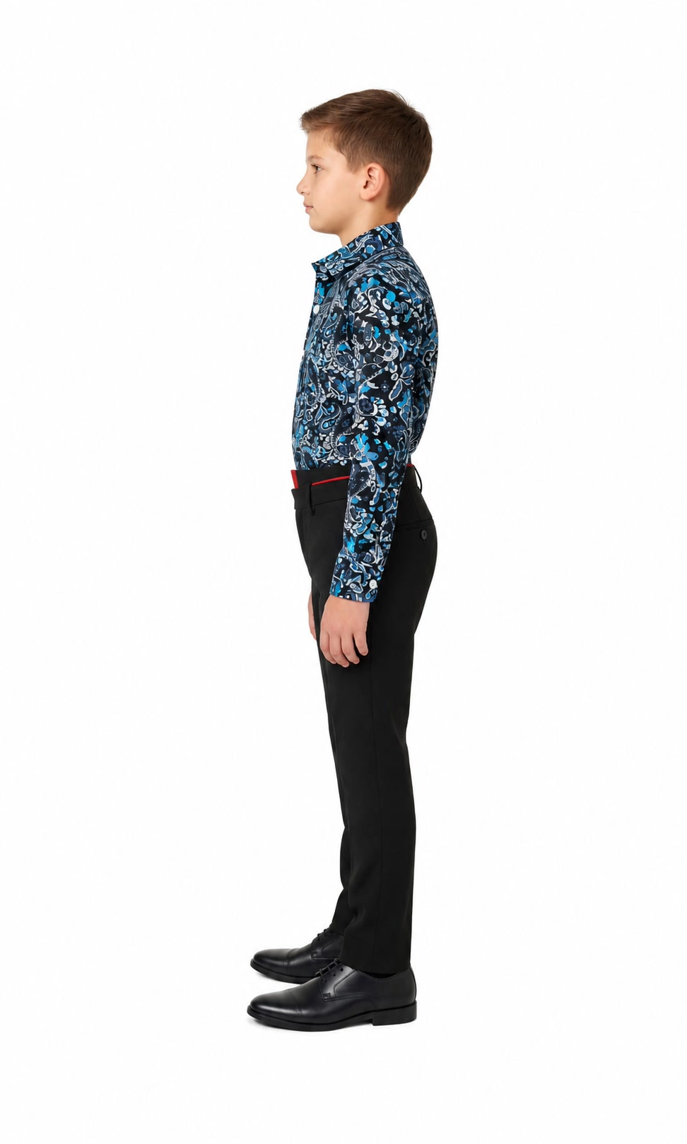 Elie Balleh Boys Slim Fit Paisley Shirt