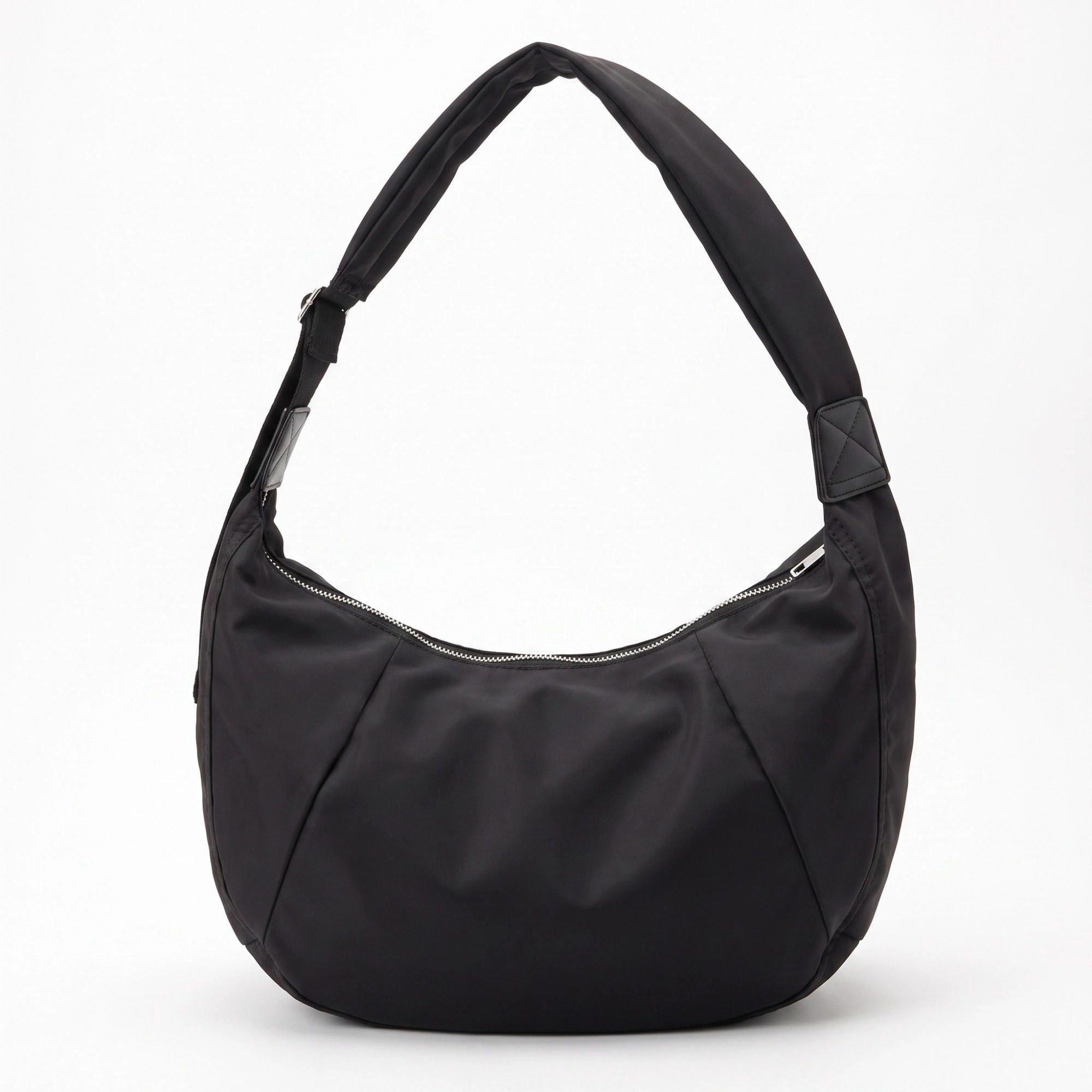 Alilang Women's Oversized Crescent Sling Bag with Wide Adjustable Strap and Top Zipper 17.5x10x6.5in