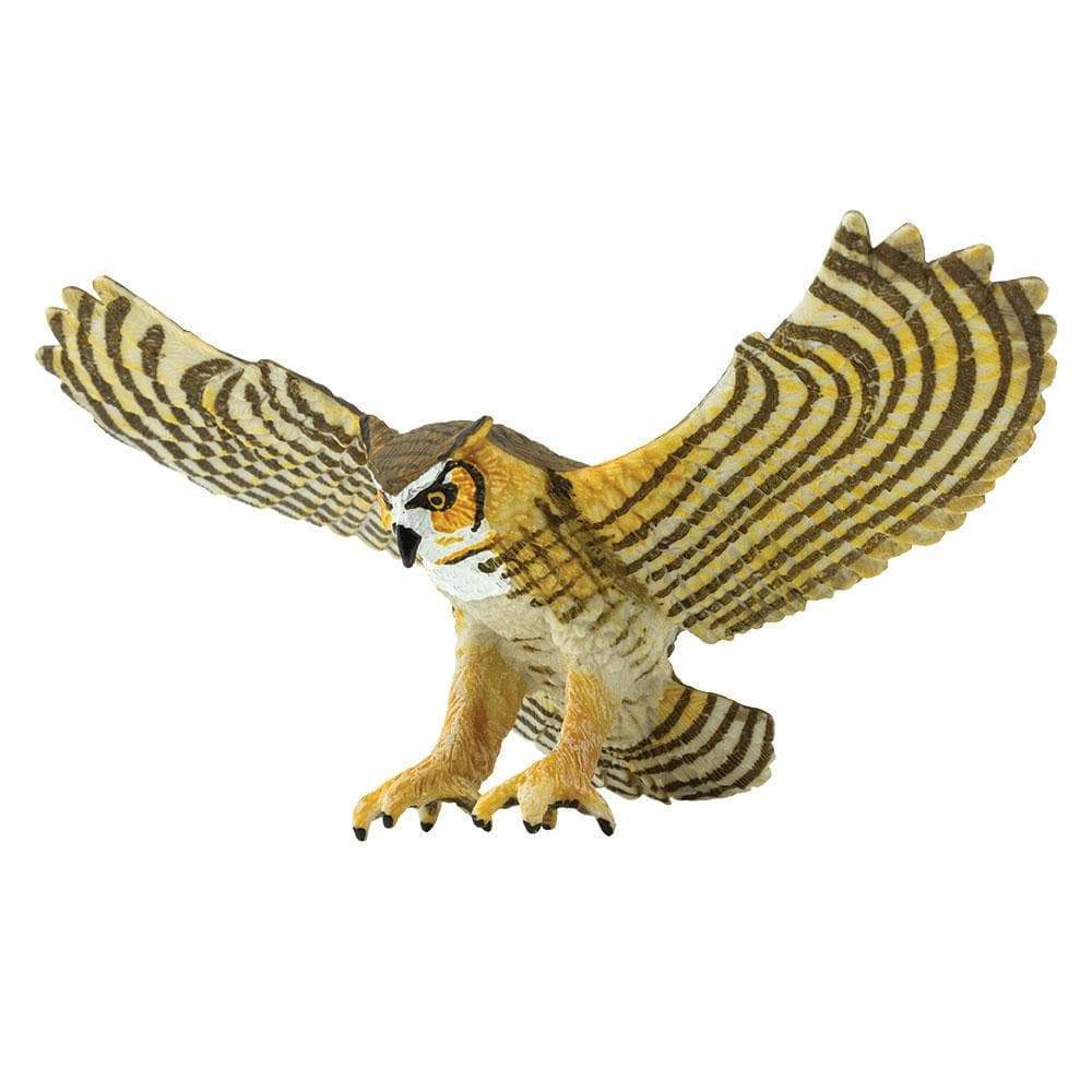Safari Ltd. - Great Horned Owl Kids Toy Figure