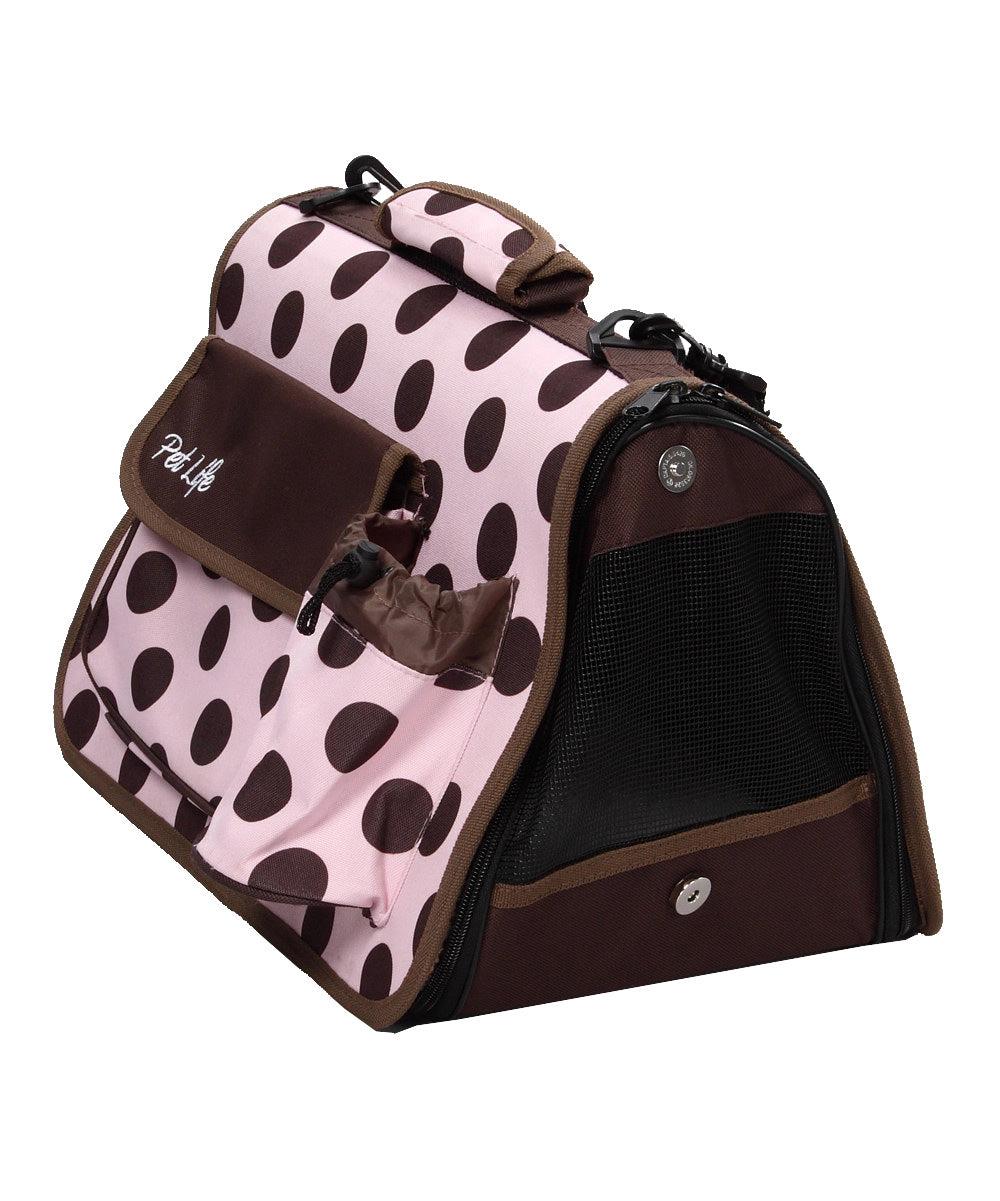 Pet Life ® Airline Approved Folding Zippered Casual Pet Carrier
