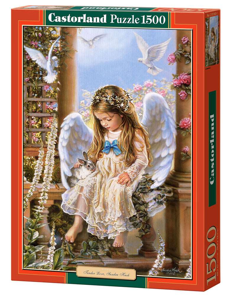 CASTORLAND 1500 Piece Jigsaw Puzzles, Tender Love, Sandra Kuck, Angel, Adult Puzzles, C-151165-2
