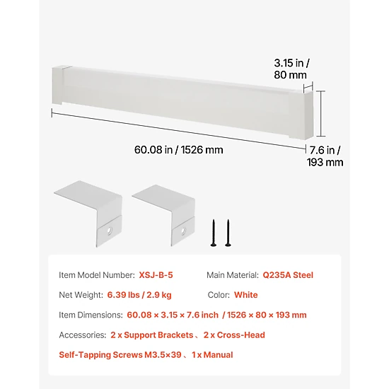 HONGGE Baseboard Heater Covers Basic Series Standard Electric Heating ...