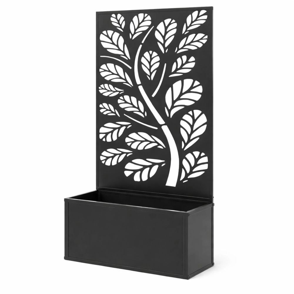 WOW PIONEER Tall Freestanding Metal Rectangular Planter