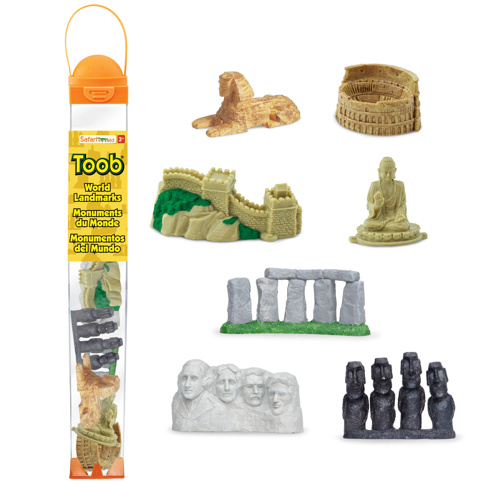 Safari Ltd. - World Landmarks TOOB - contains 7 Mini Figurines