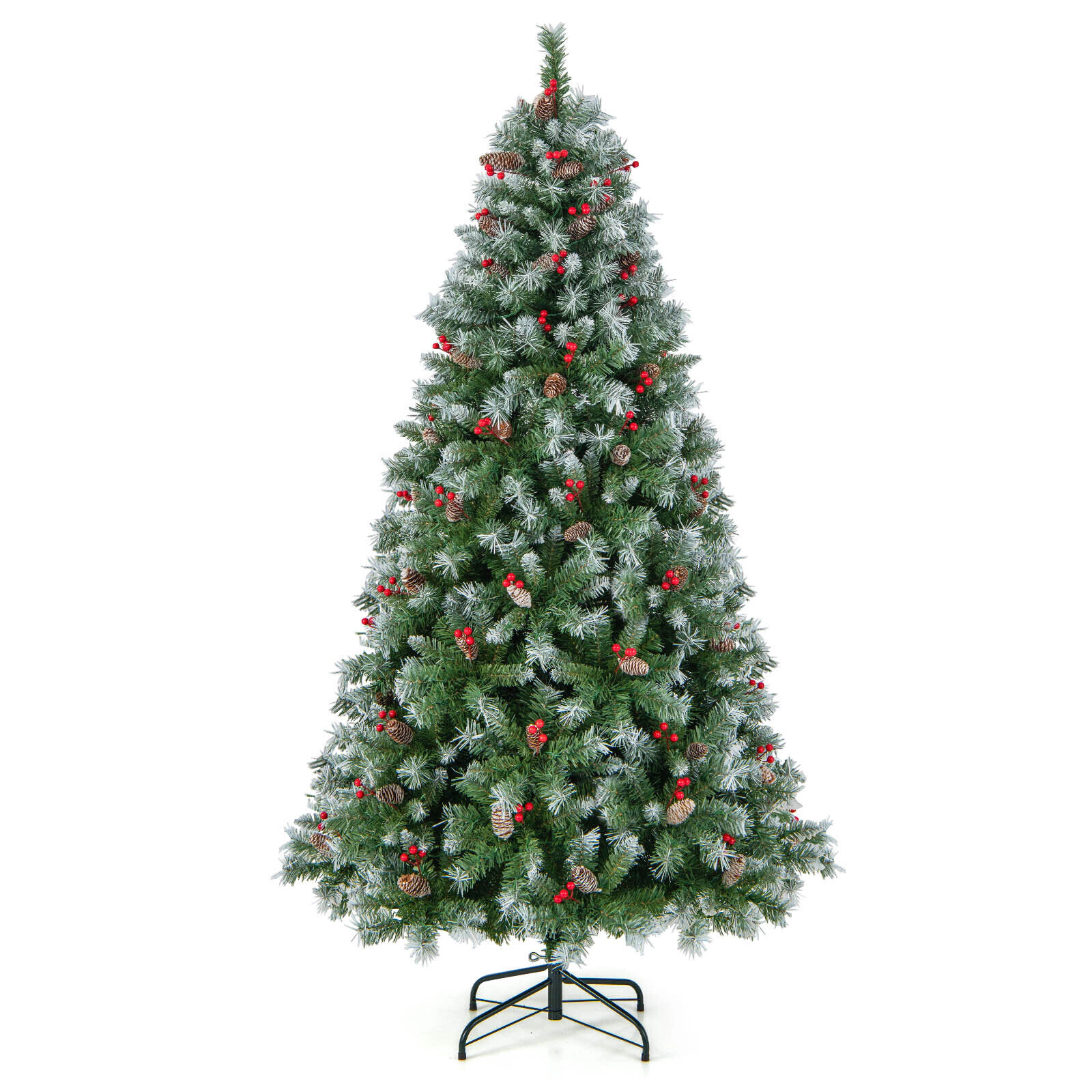 SlickBlue Artificial Christmas Tree with Warm White LED Lights