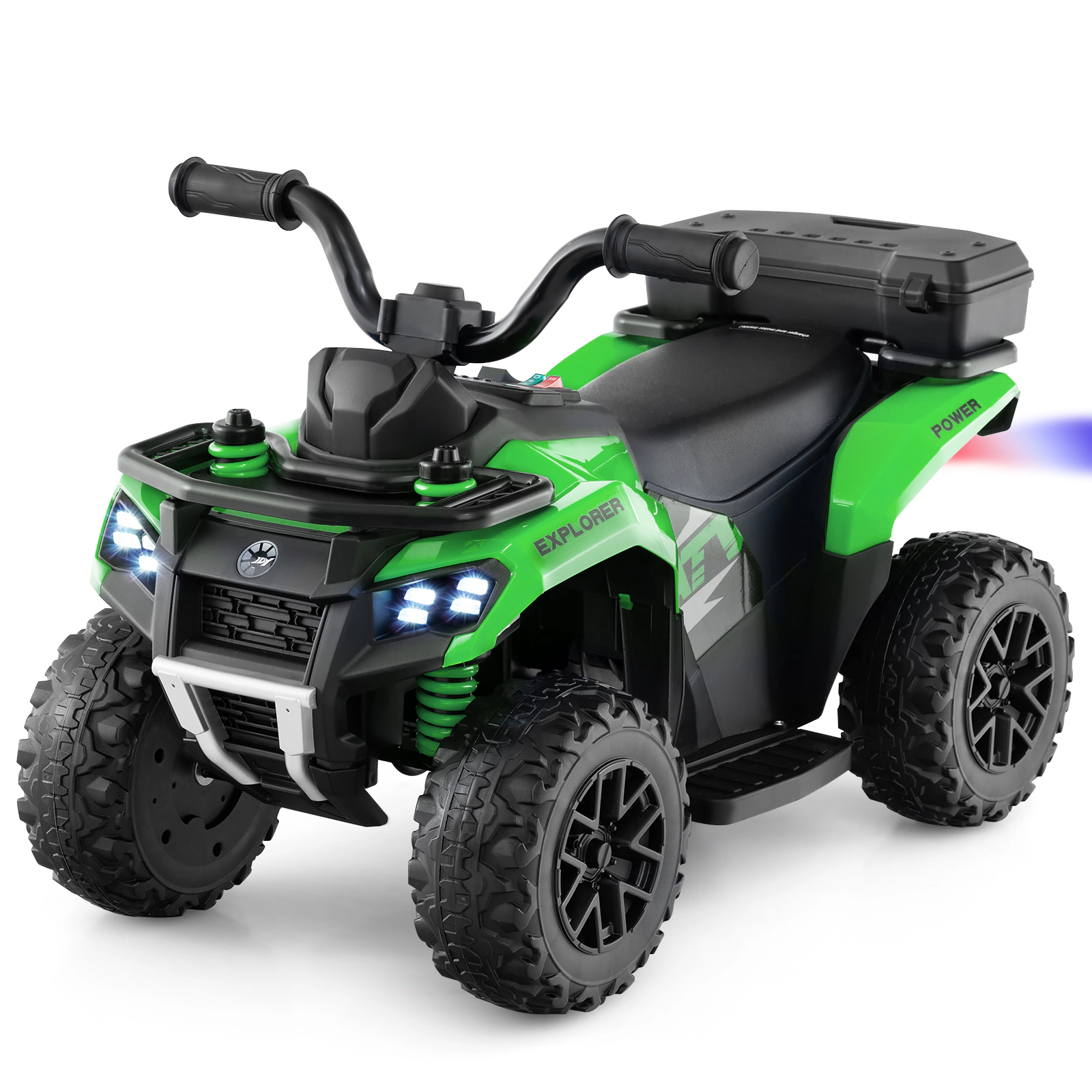 SUGIFT Water Spray Function Storage Box and Music 6V Kids Ride On ATV