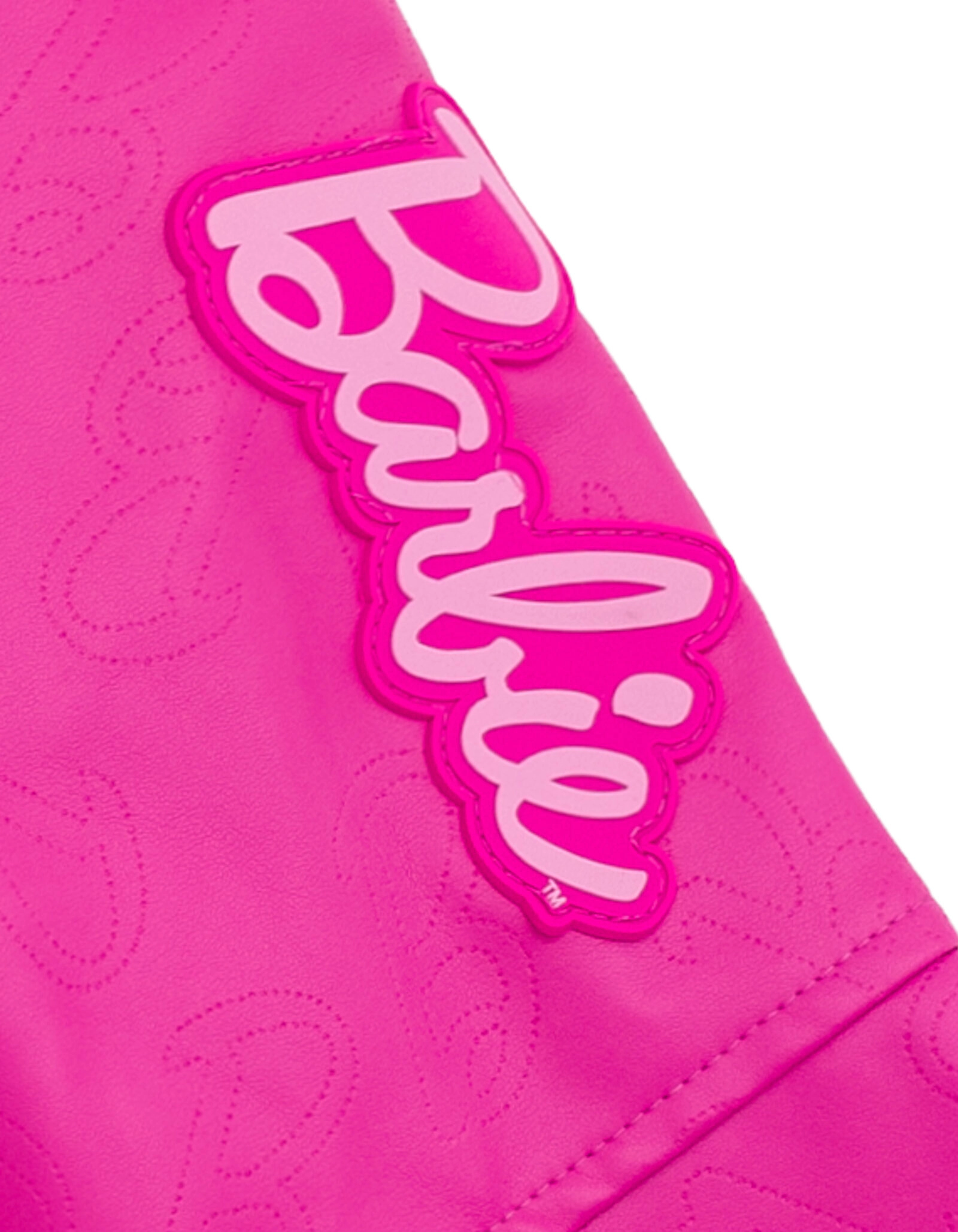 Barbie Girls' Iridescent Zip-Up Leather Jacket